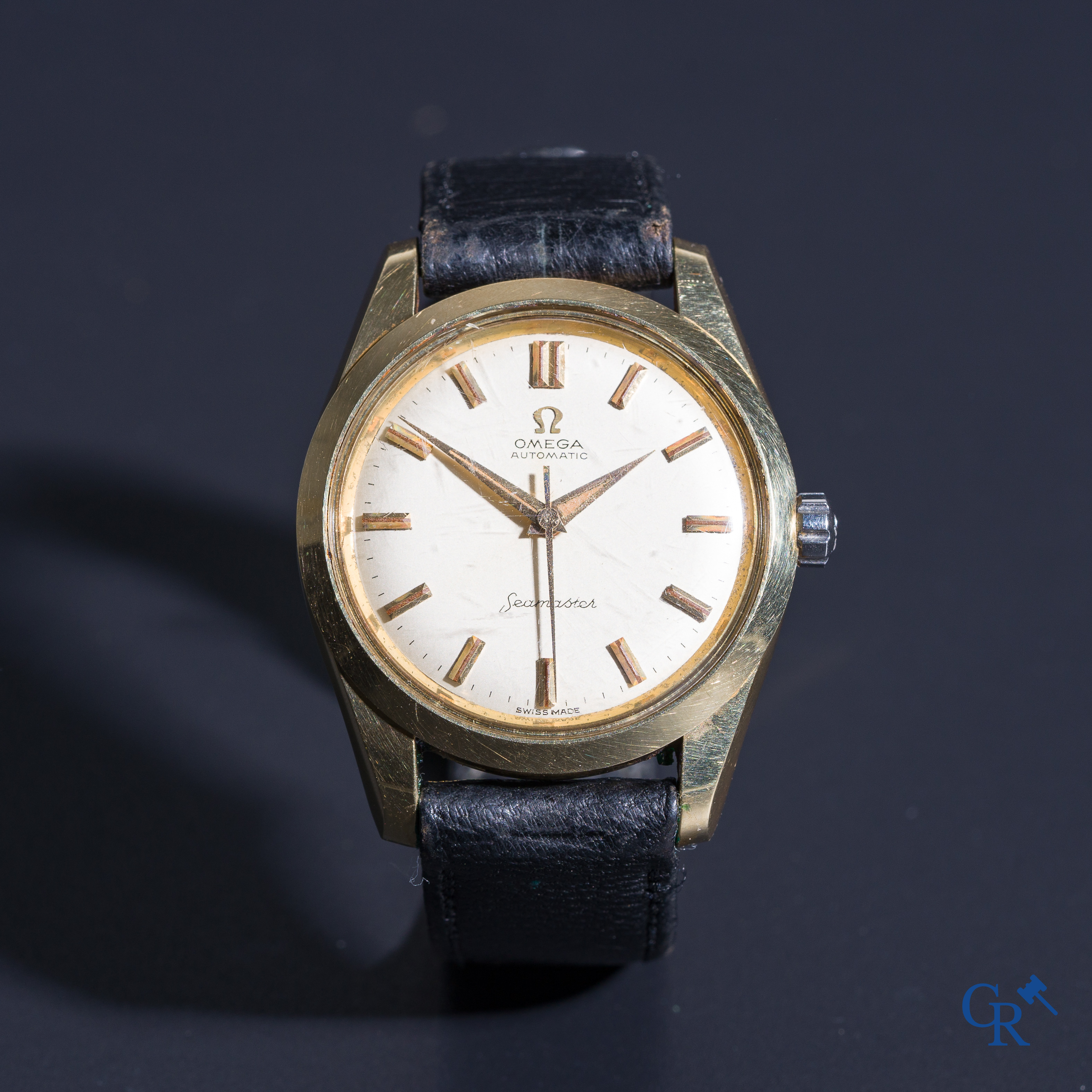 Uurwerken: Omega Seamaster, een herenpolshorloge Omega Automatic Seamaster. Zwitsers werk.