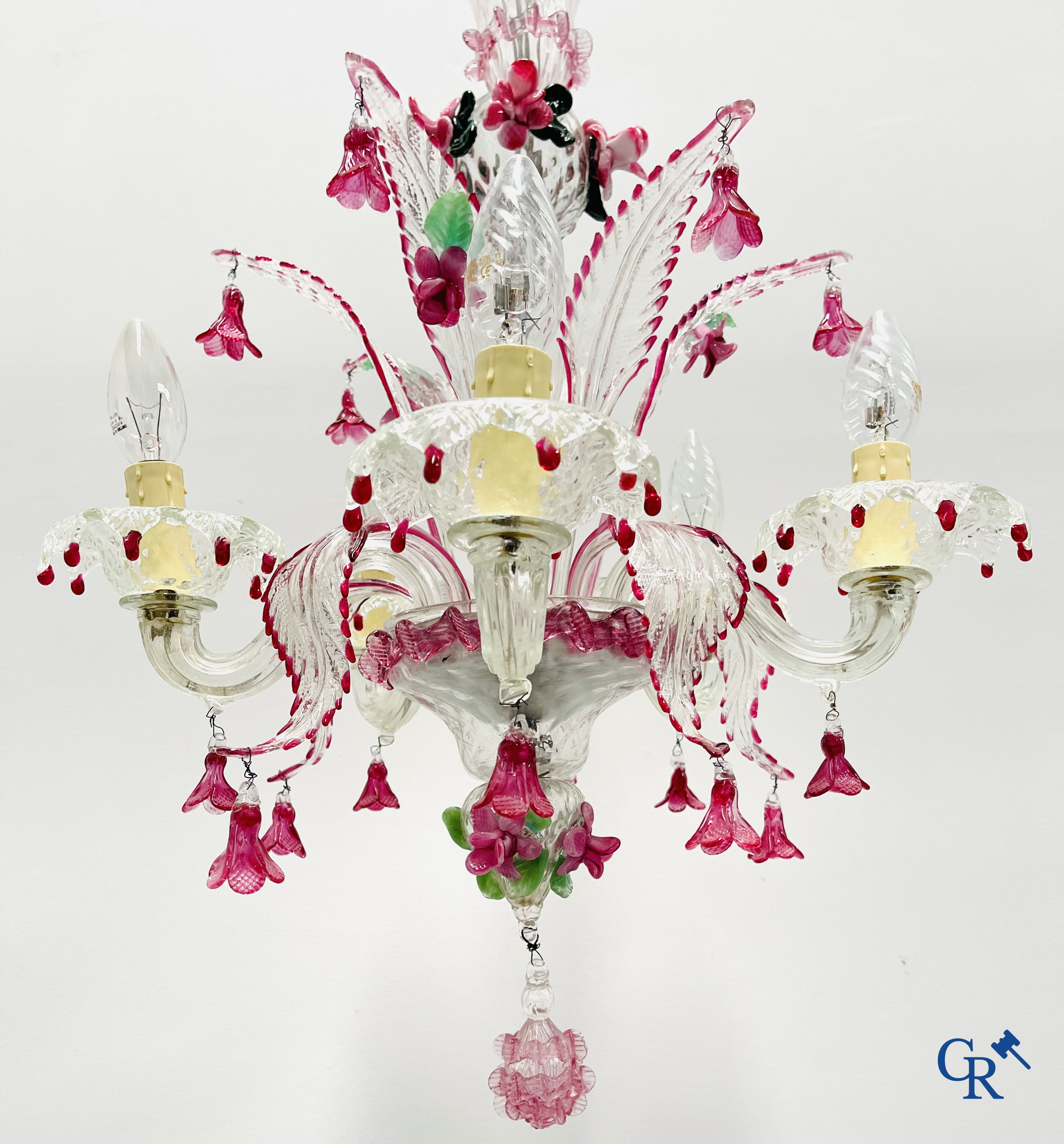 A Venetian chandelier.