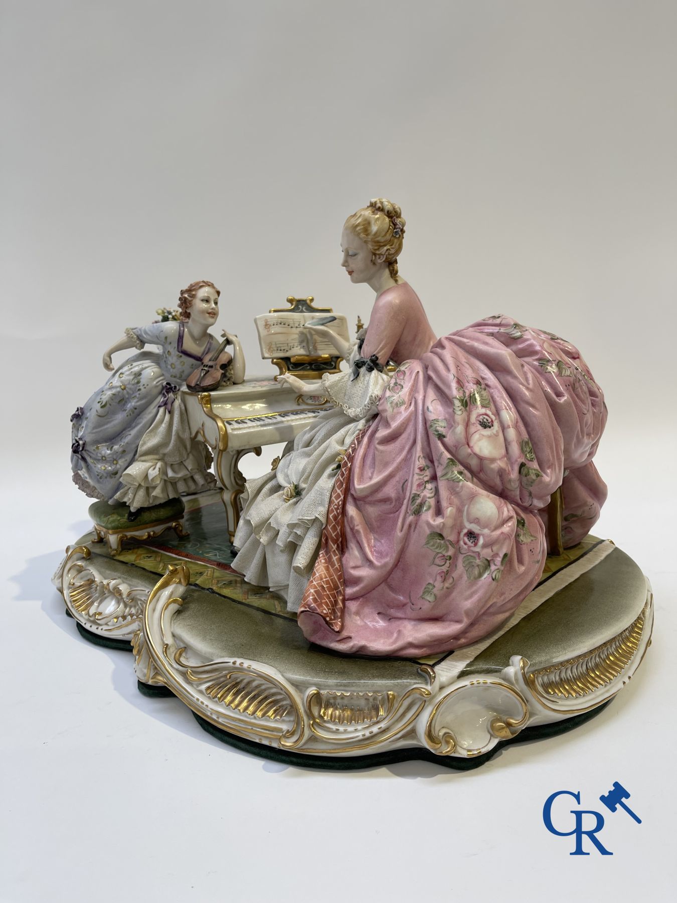 Porcelain: Capodimonte: Luciano Cazzola: “The music lesson.”