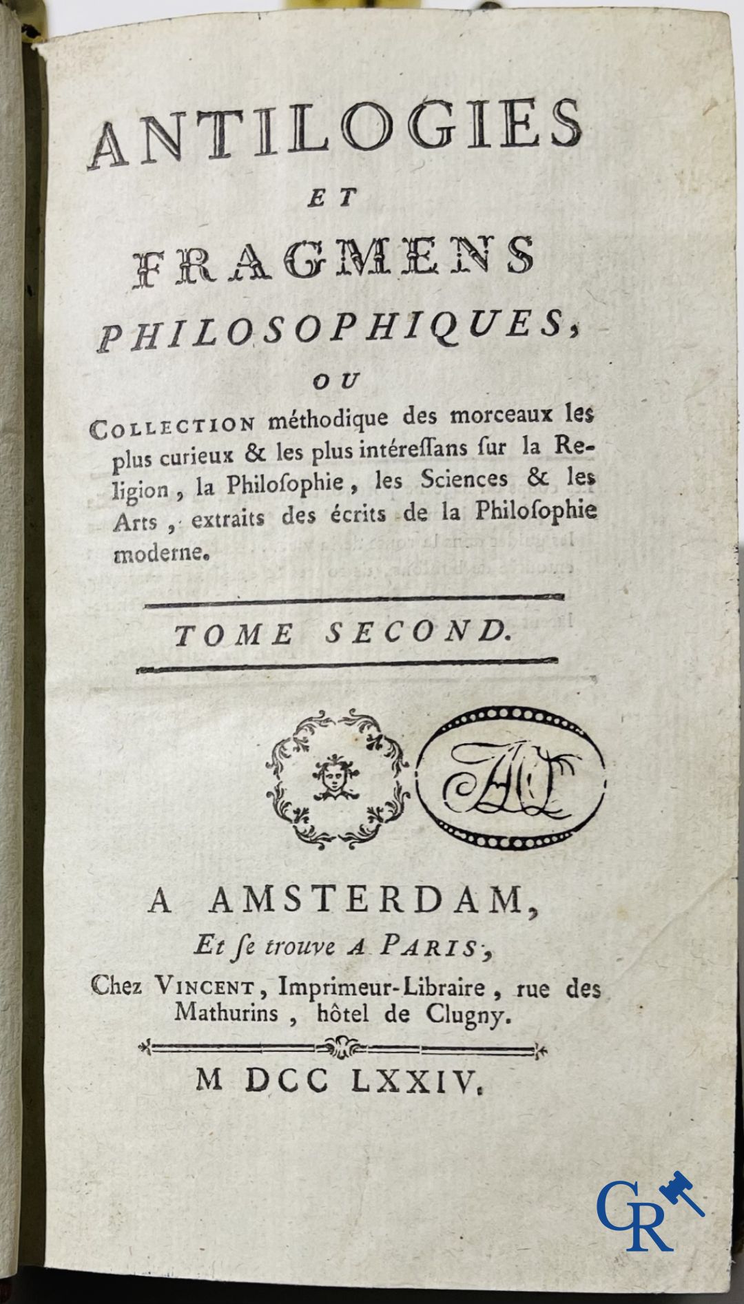 Early printed books: Abbé de Fontenay (4 volumes) 1774 and Les oeuvres de monsieur de Crébillon (3 volumes) 1754.