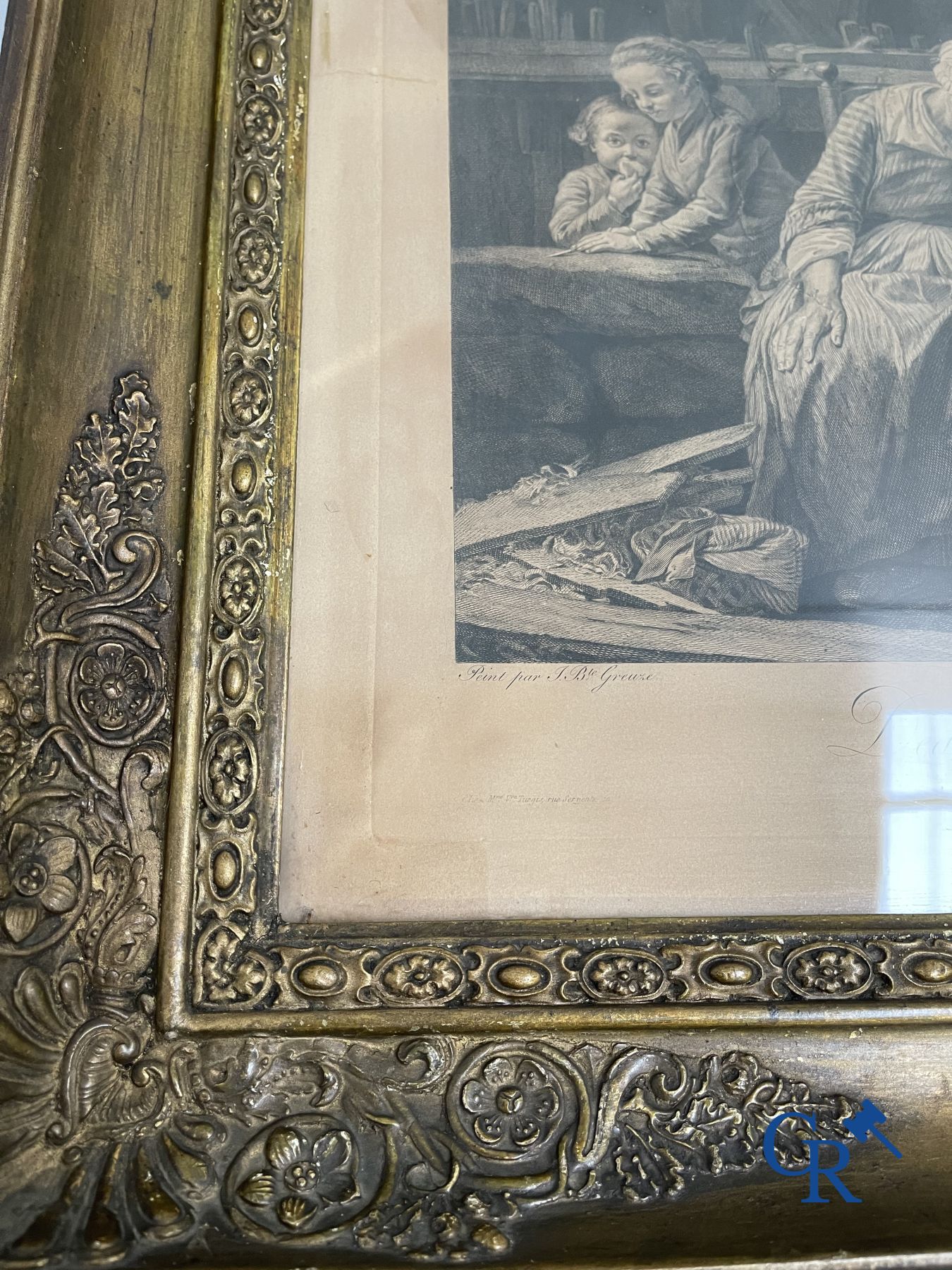 A lot of 3 framed engravings. 18th-19th century.