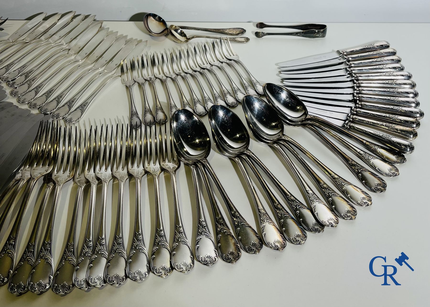 Christofle: Cutlery set 121 pieces. Model Marly.