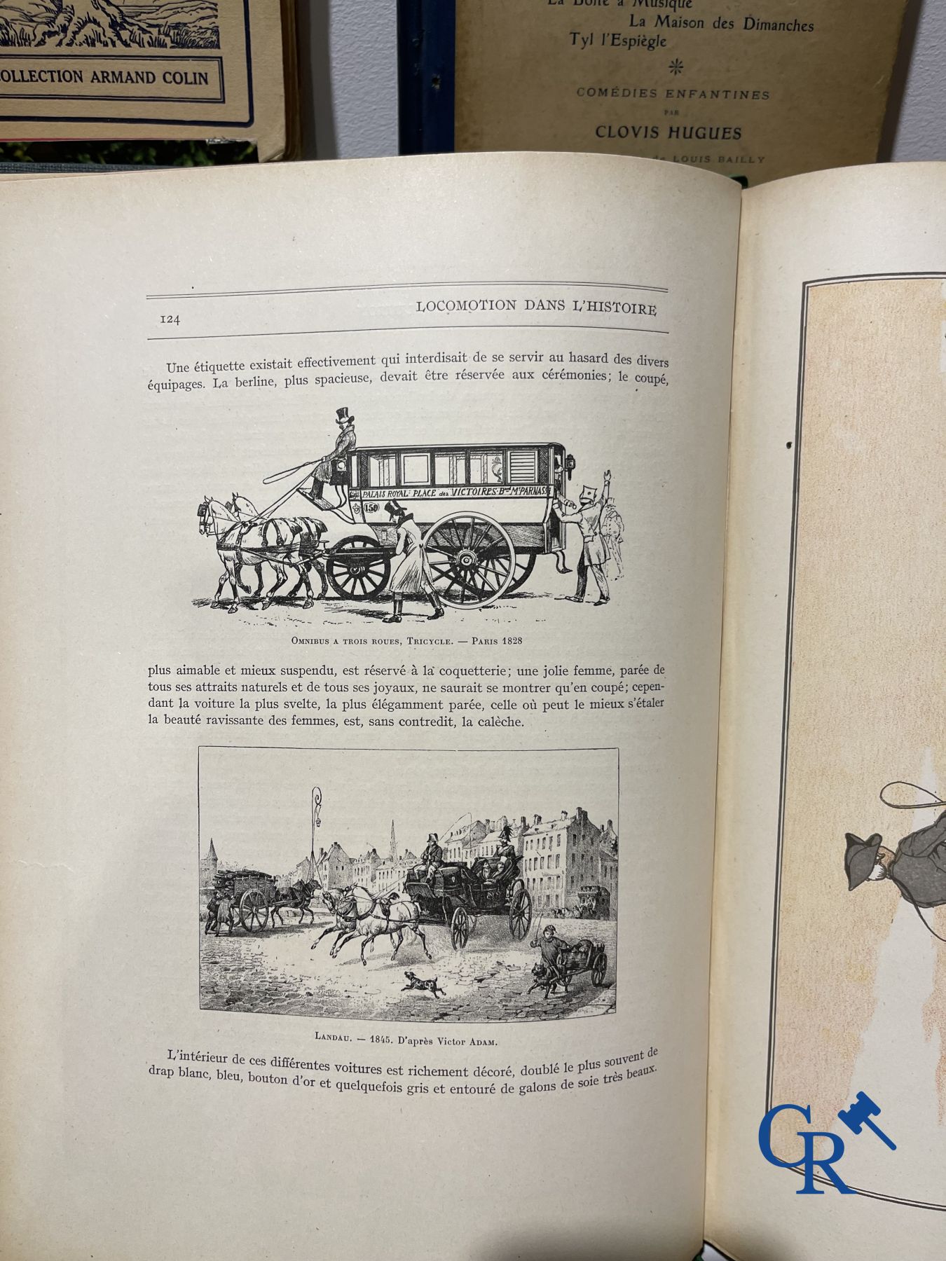 Jouets anciens : Intéressant lot de livres divers sur les jouets, les forains, la poste, les machines à vapeur, les trains, etc.