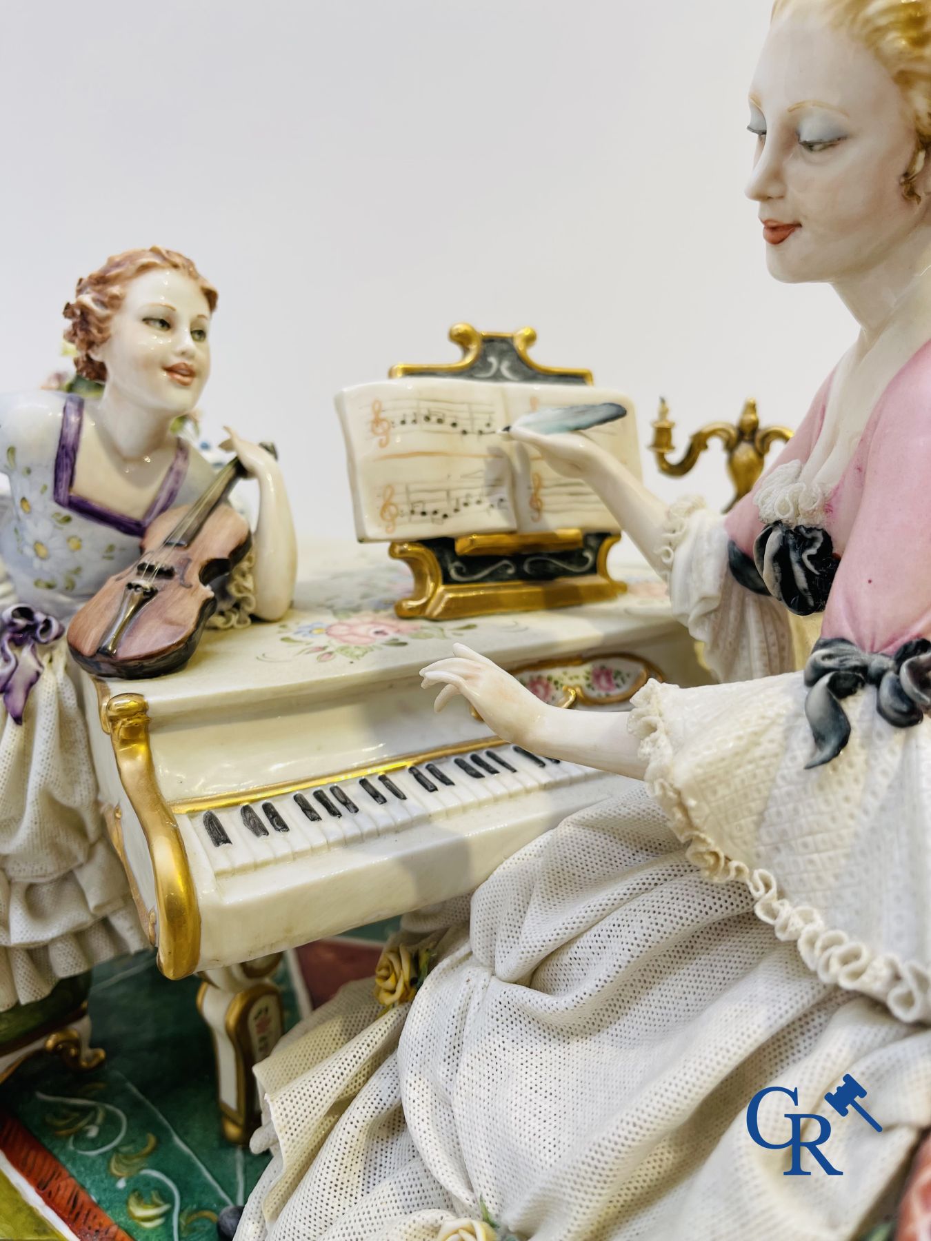 Porcelain: Capodimonte: Luciano Cazzola: “The music lesson.”