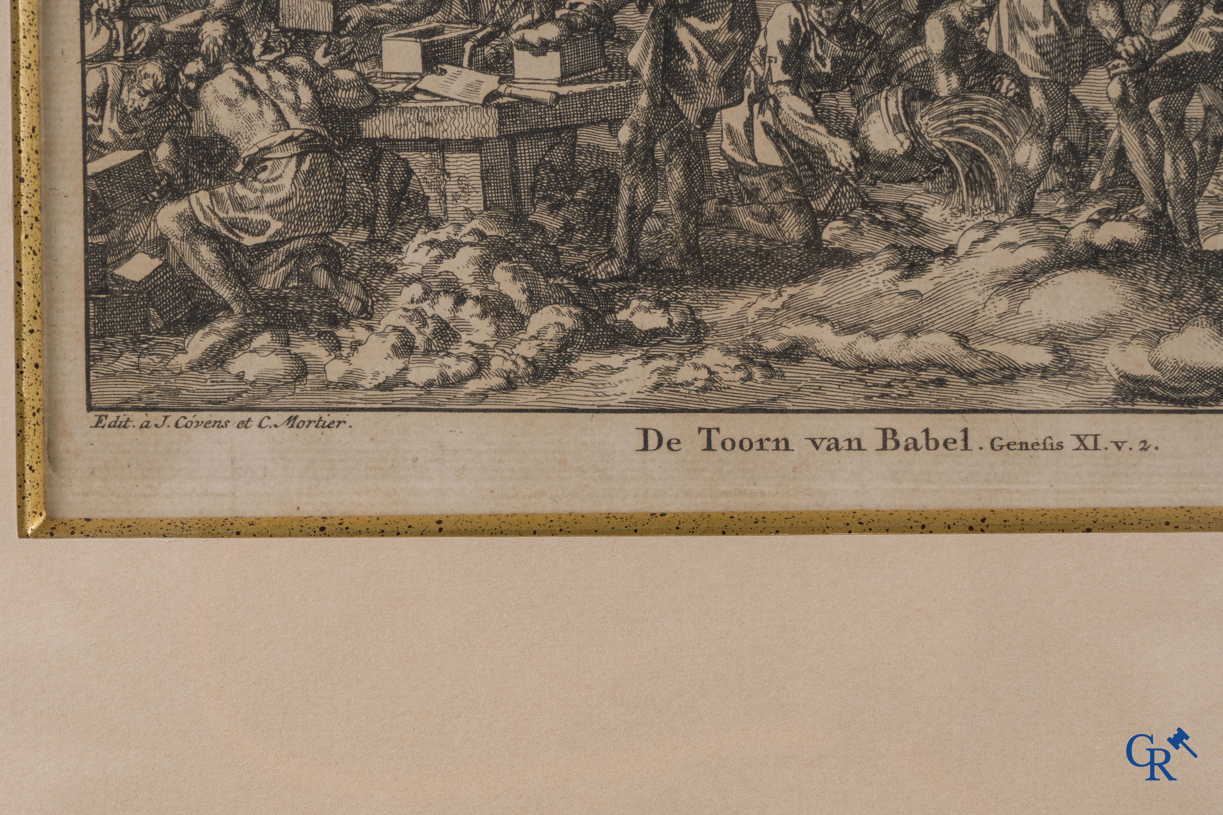 Johannes Luyken en J. Covens et C. Mortier. 2 antieke gravures, 18e eeuw.