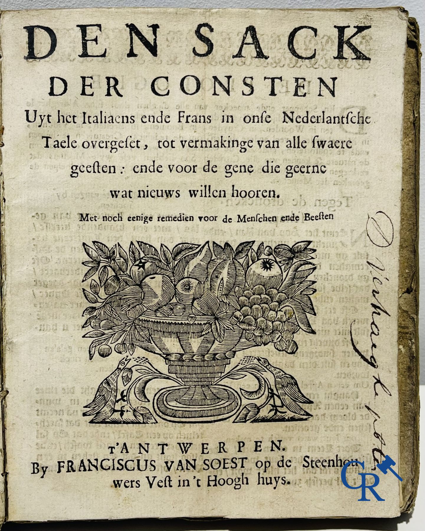 Early printed books: Book bundle, J. Begyn and Bernard Poelman in Ghent and Franciscus van Soest in Antwerp. 17th-18th century.