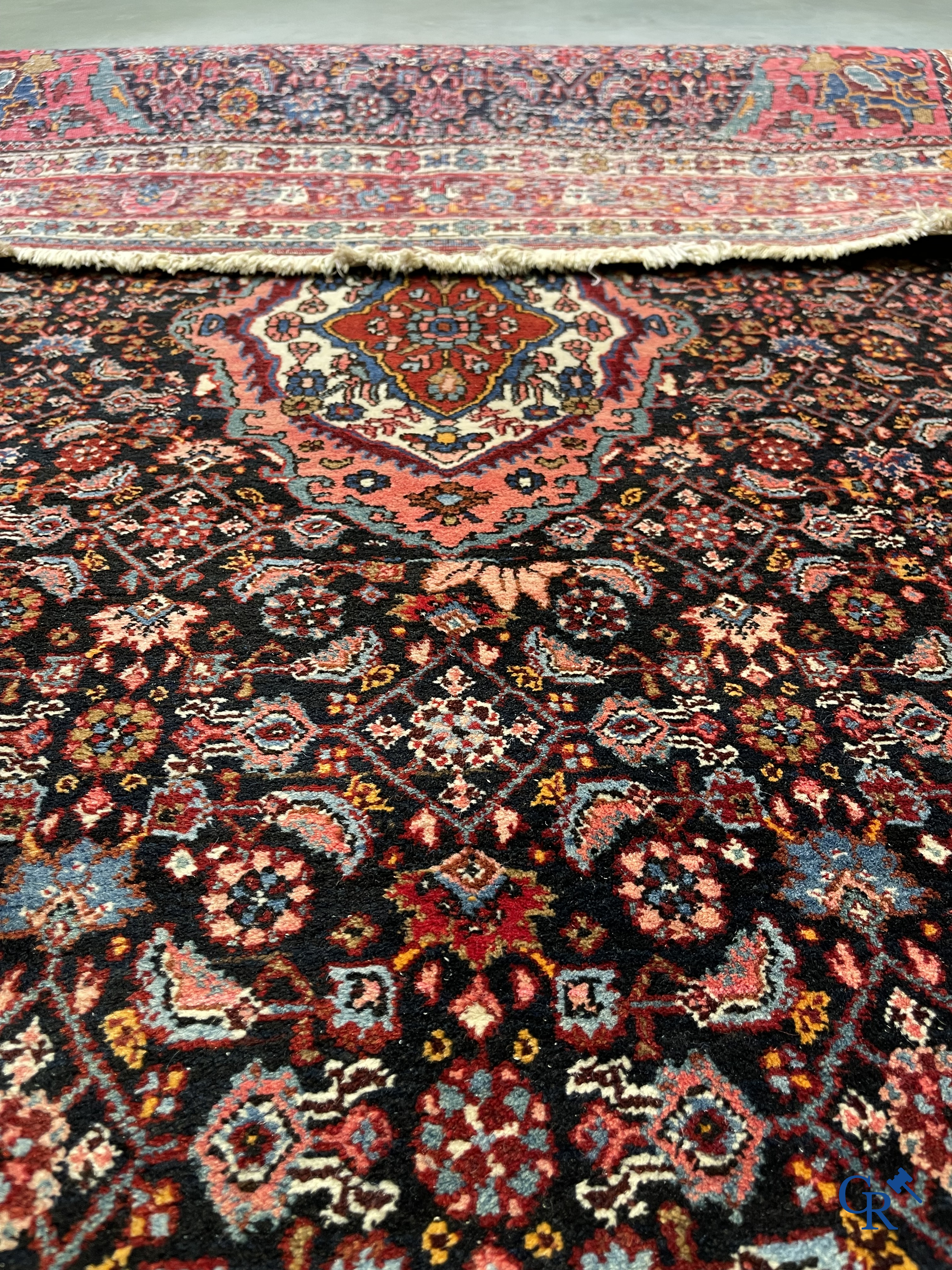 Oriental carpets. Bidjar, Iran. Hand-knotted Persian carpet.