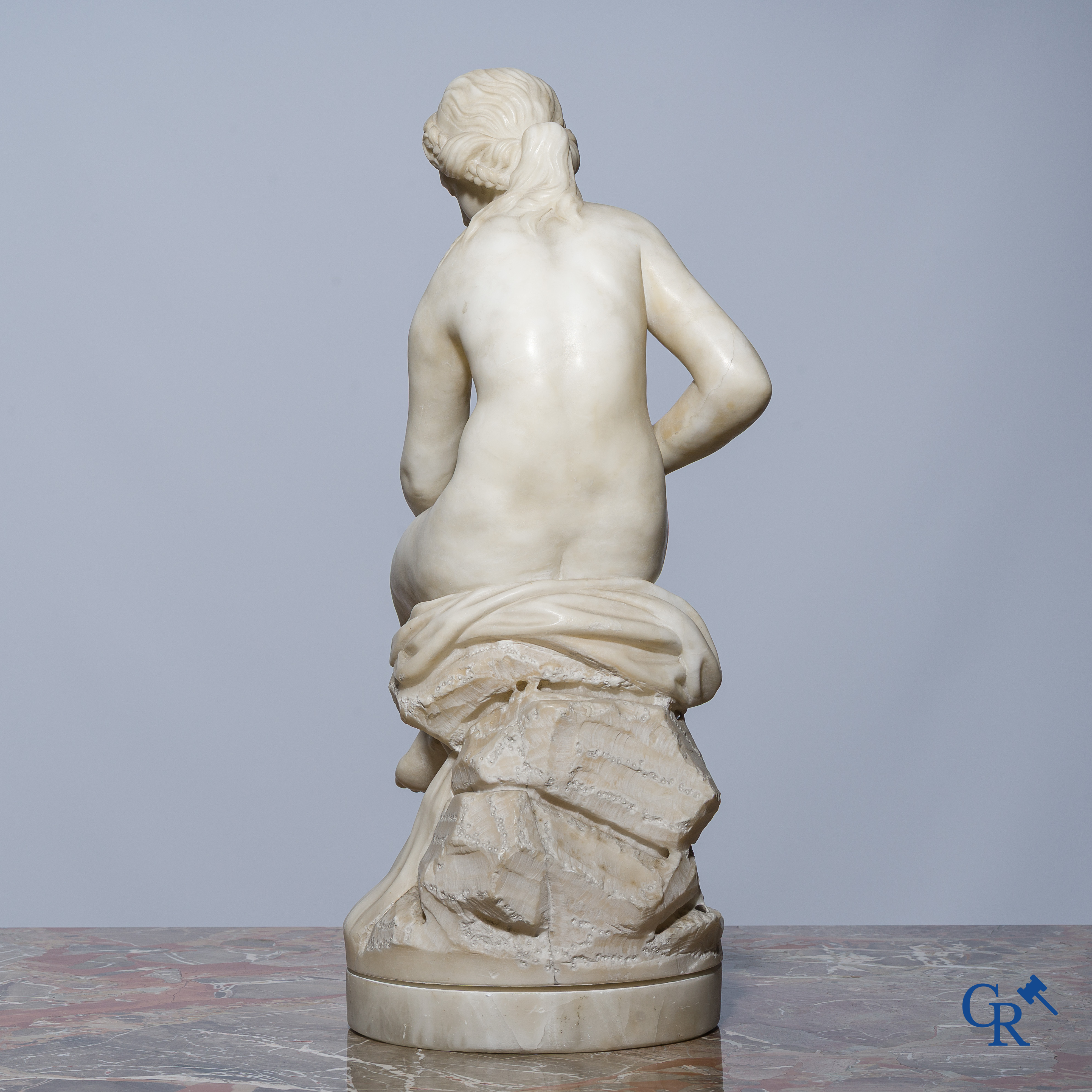 Naar Falconet. Badende Diane. Sculptuur in alabast. 19de eeuw.