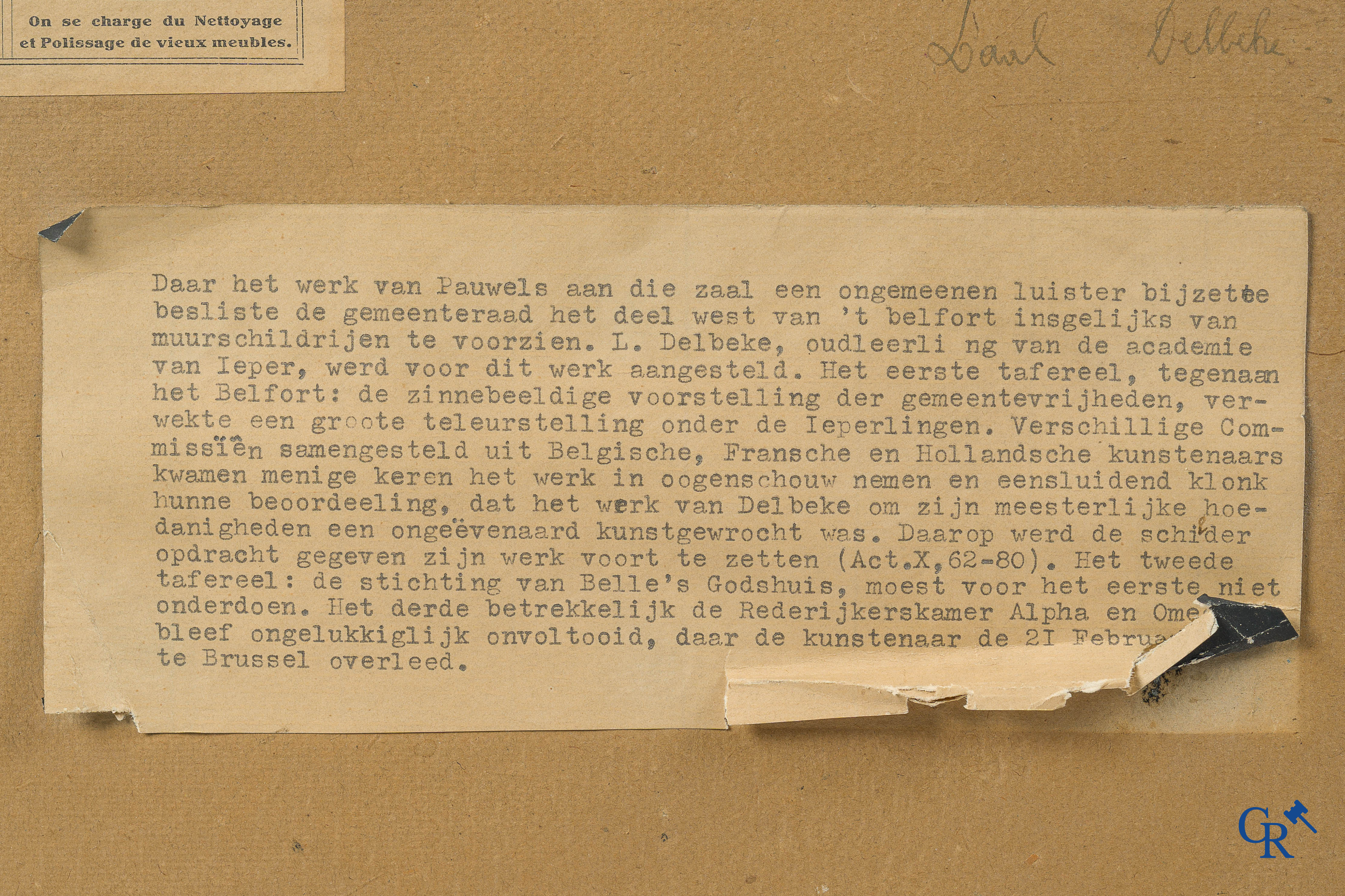 Fotografie. Maurice Antony (Ieper 1883-Oostende 1963) Interessant lot van 3 originele ingelijste foto's.