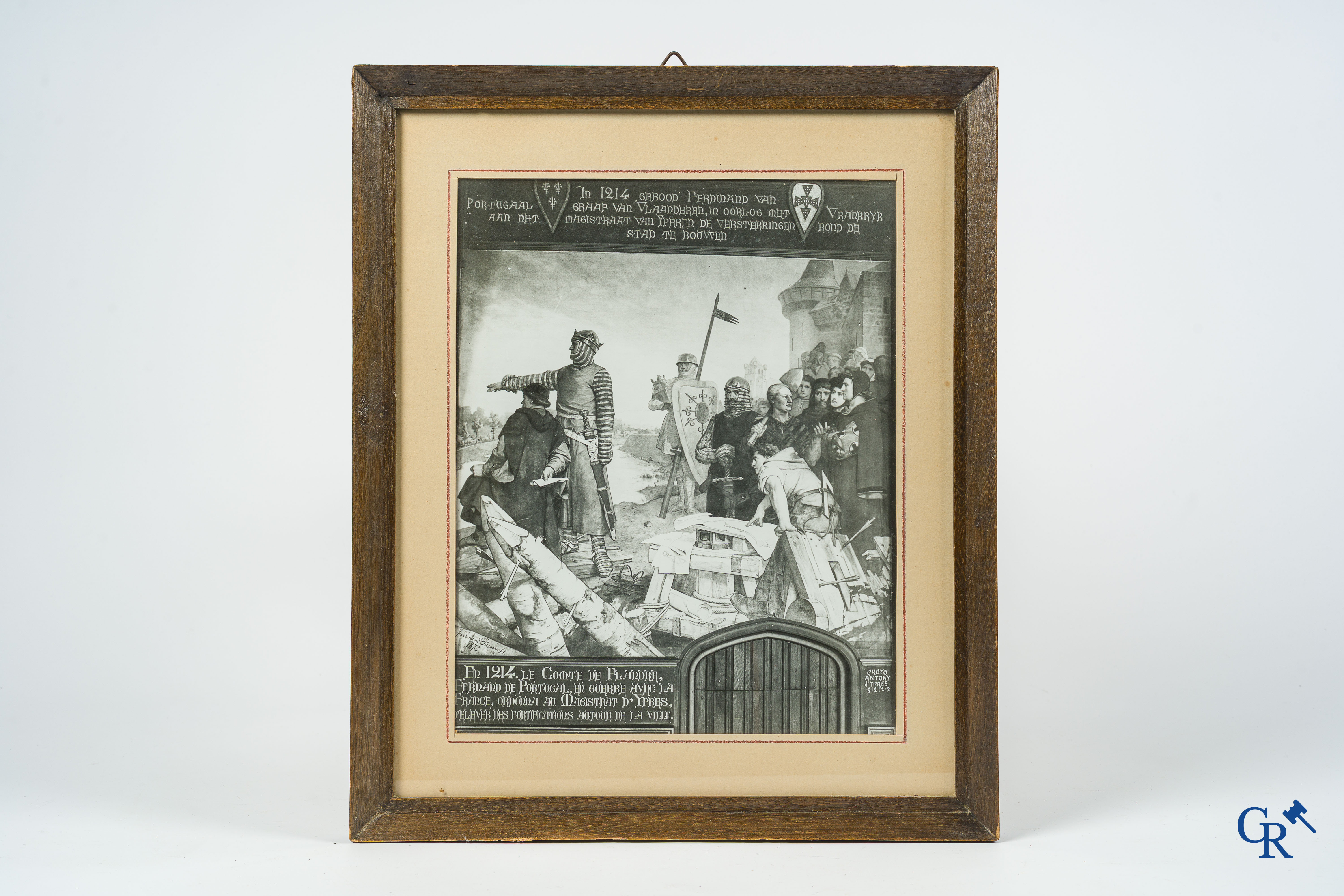 Fotografie. Maurice Antony (Ieper 1883-Oostende 1963) Uitzonderlijk ensemble van 11 originele ingelijste foto's.