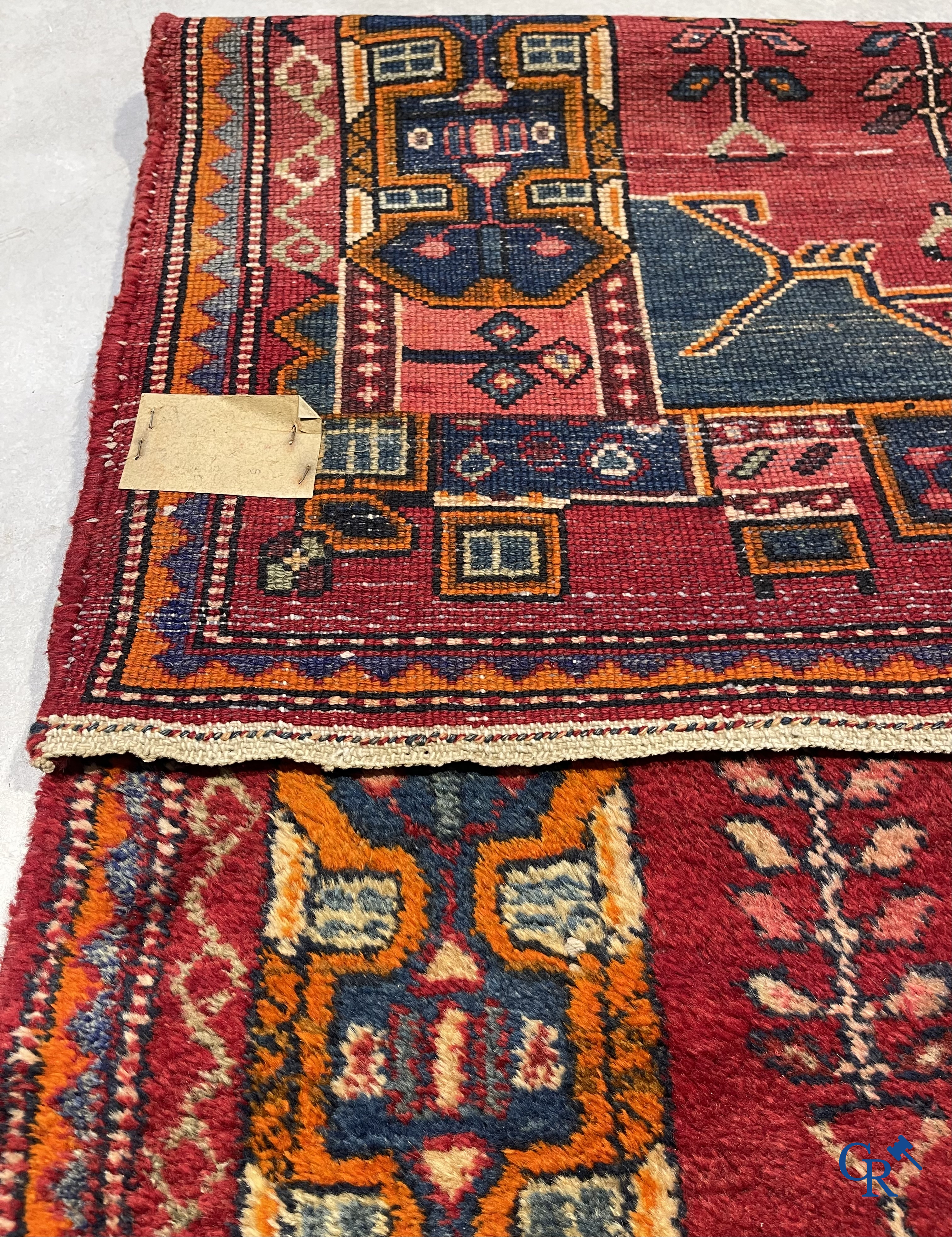 Oriental carpets. Antique hand-knotted Persian carpet in wool.