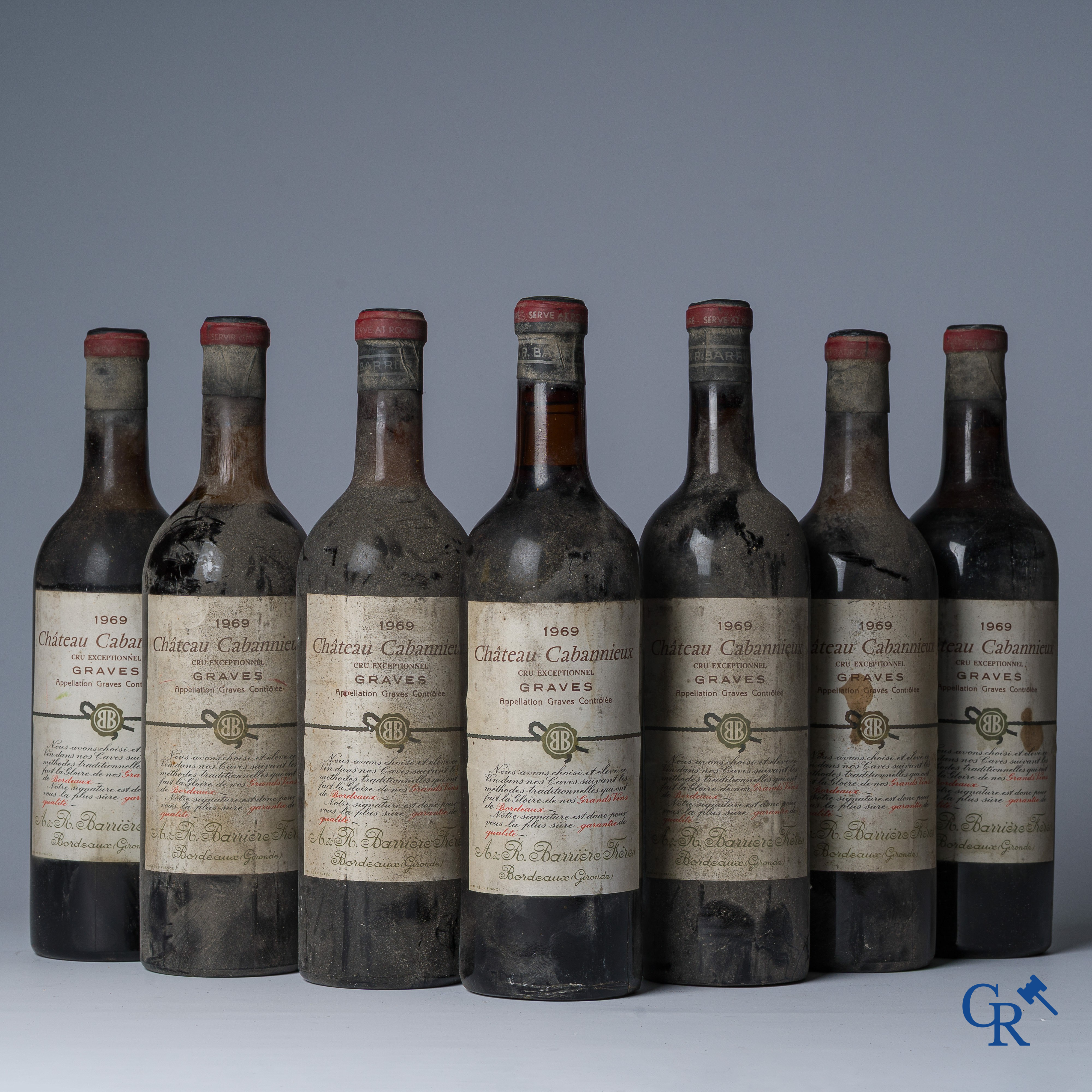 Wijnen. Château Cabannieux 1969. Cru Exceptionnel, Graves. Bordeaux.