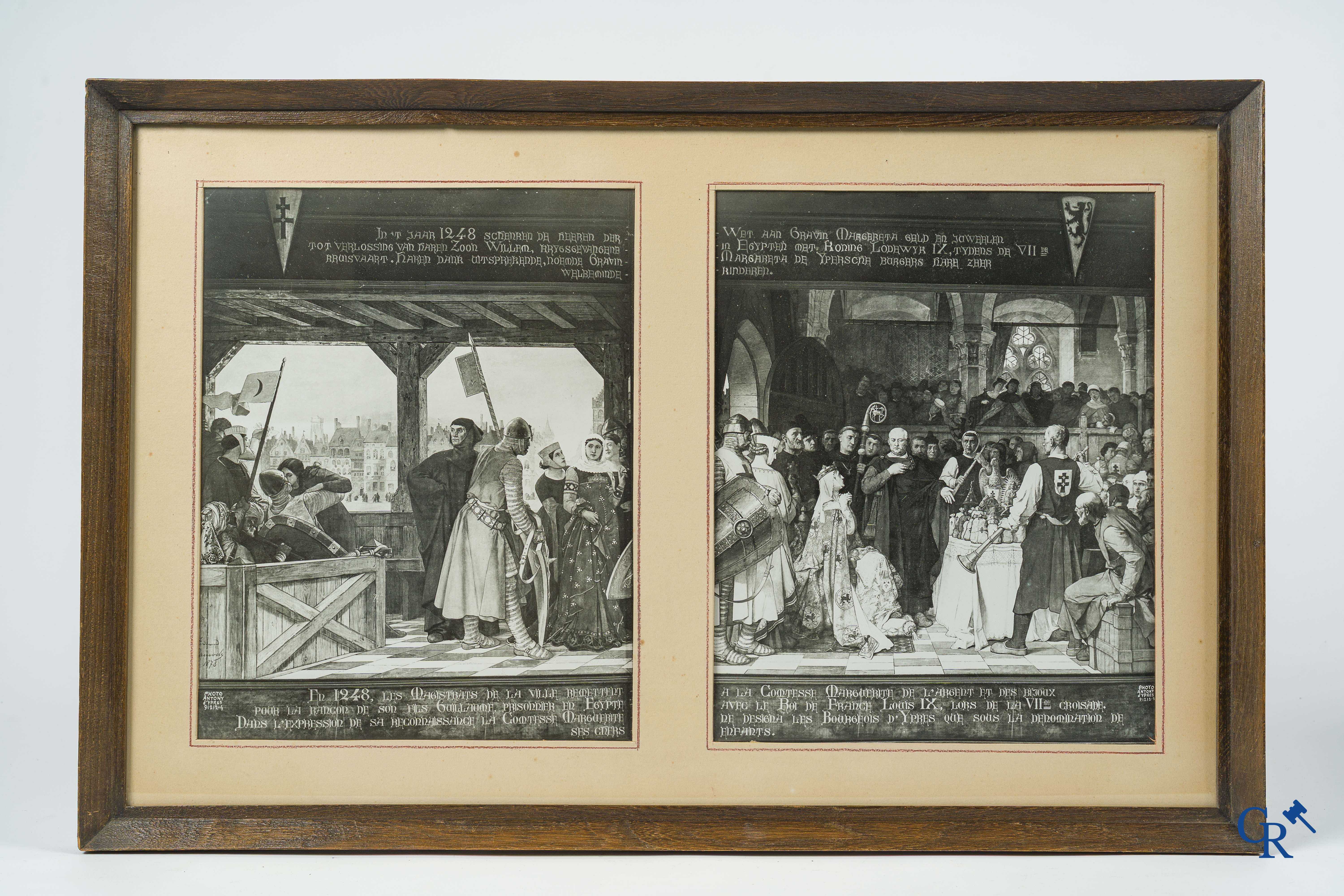 Fotografie. Maurice Antony (Ieper 1883-Oostende 1963) Uitzonderlijk ensemble van 11 originele ingelijste foto's.