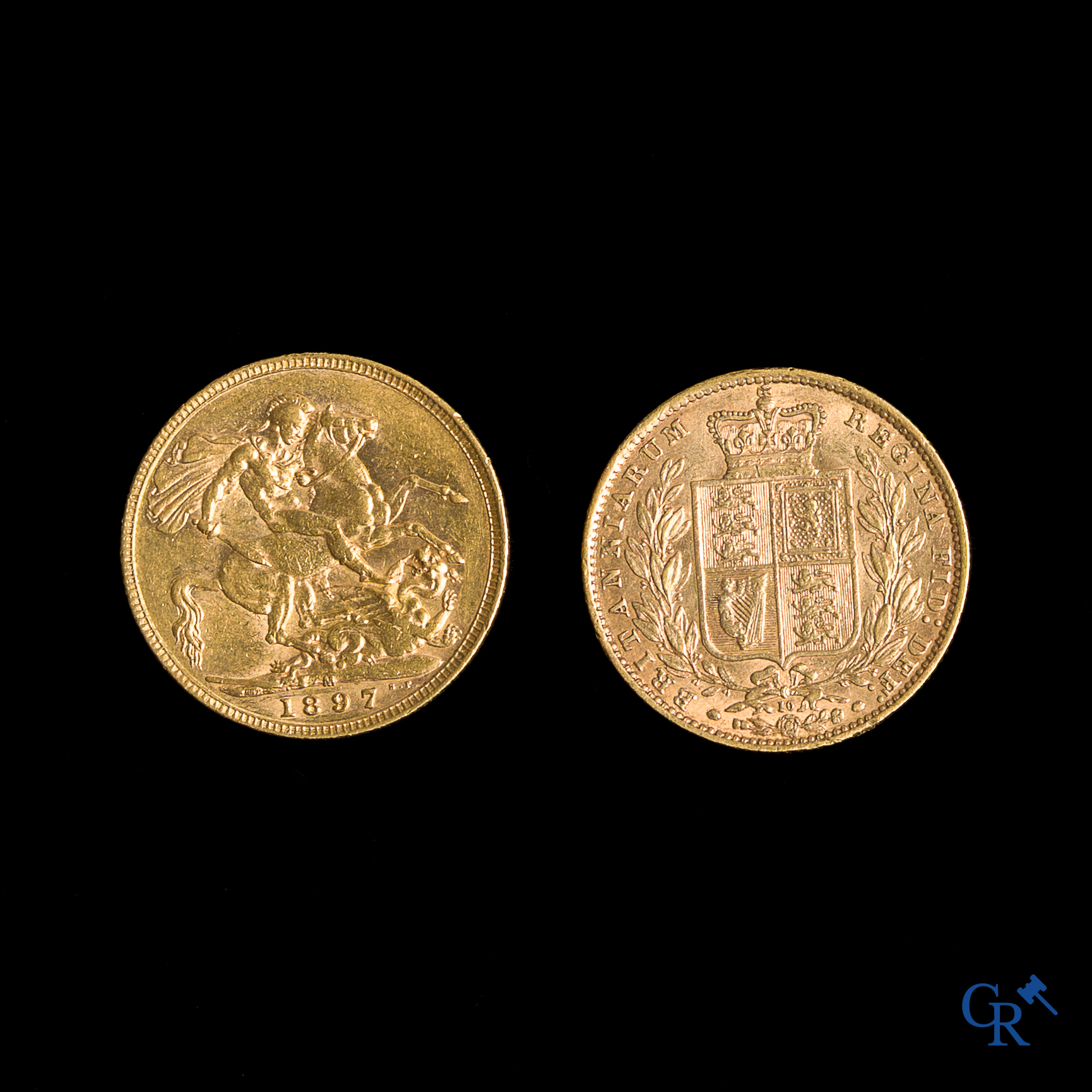 2 gouden Britse ponden. Victoria, 1873 en 1897.