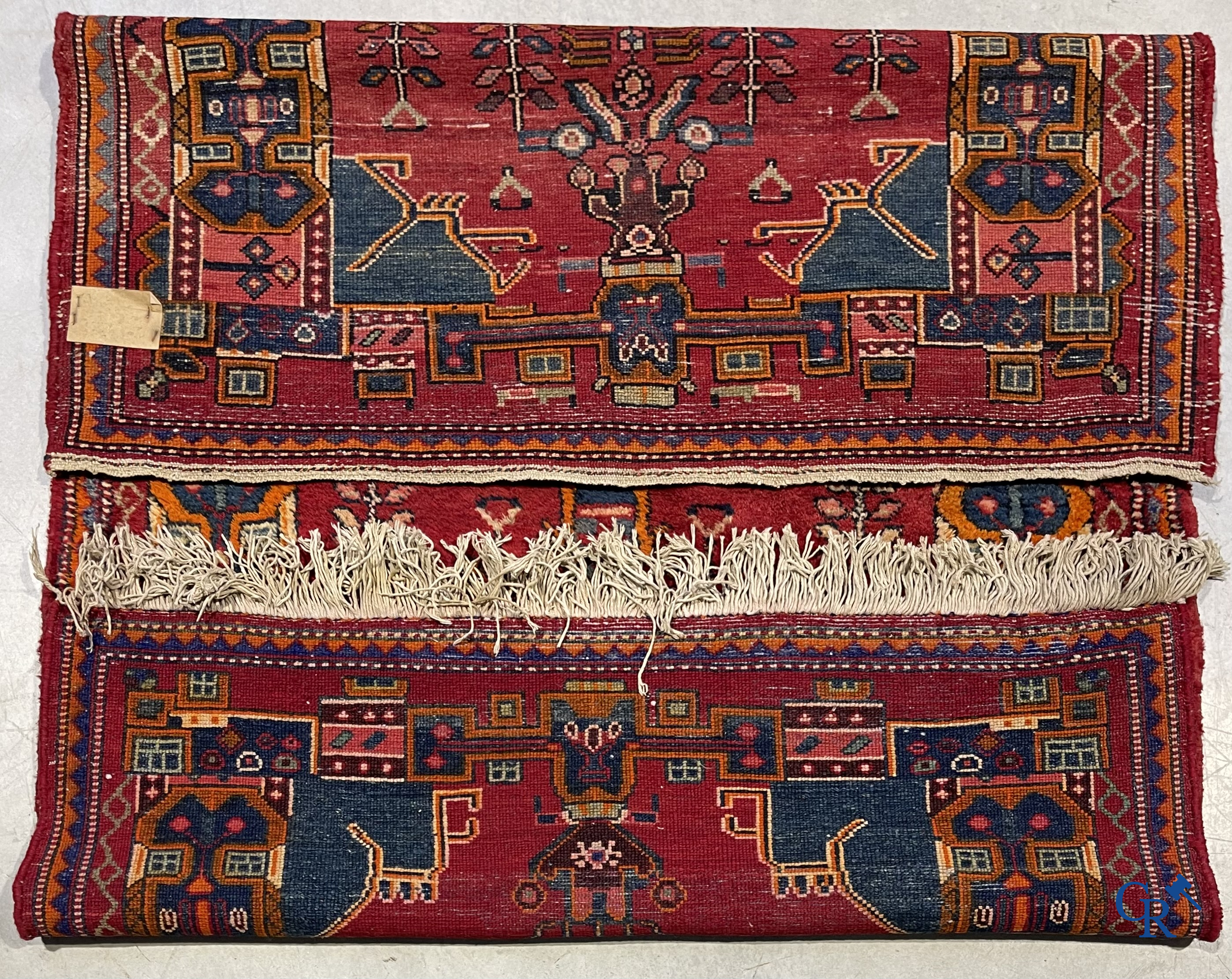 Oriental carpets. Antique hand-knotted Persian carpet in wool.