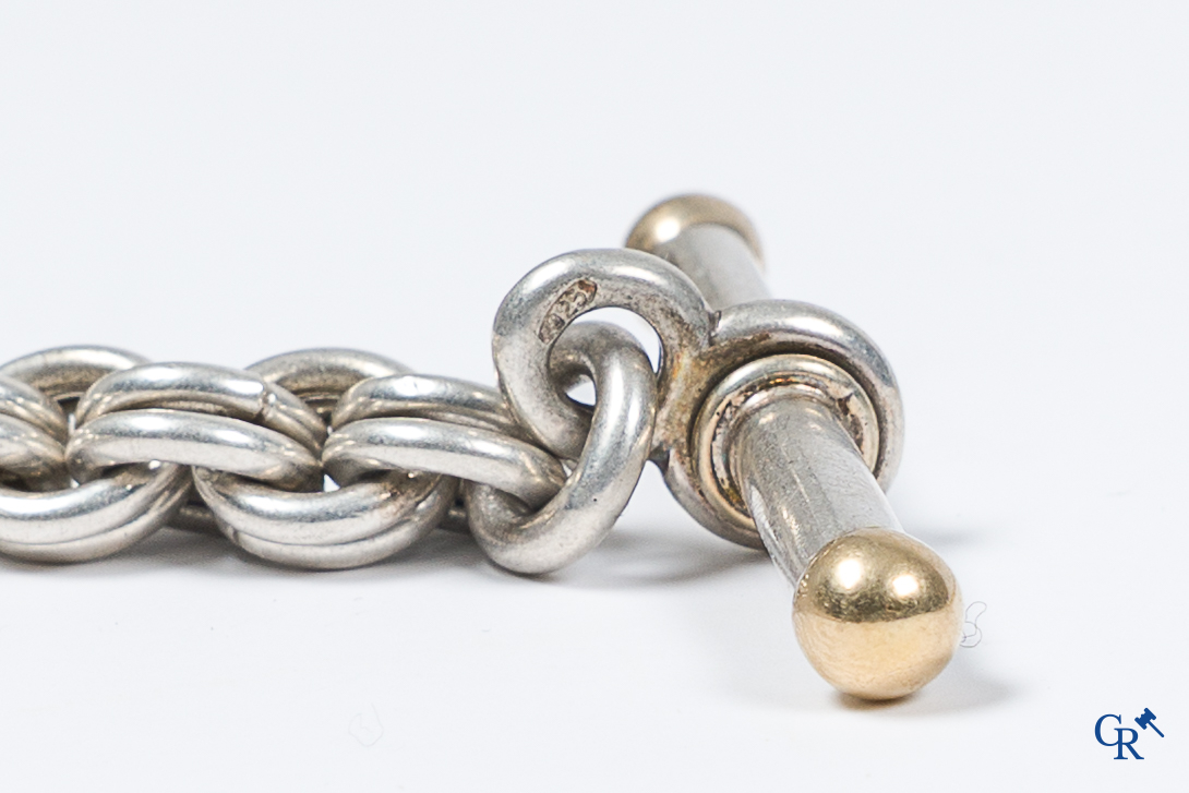 Juwelen. Lot met diverse juwelen in zilver.