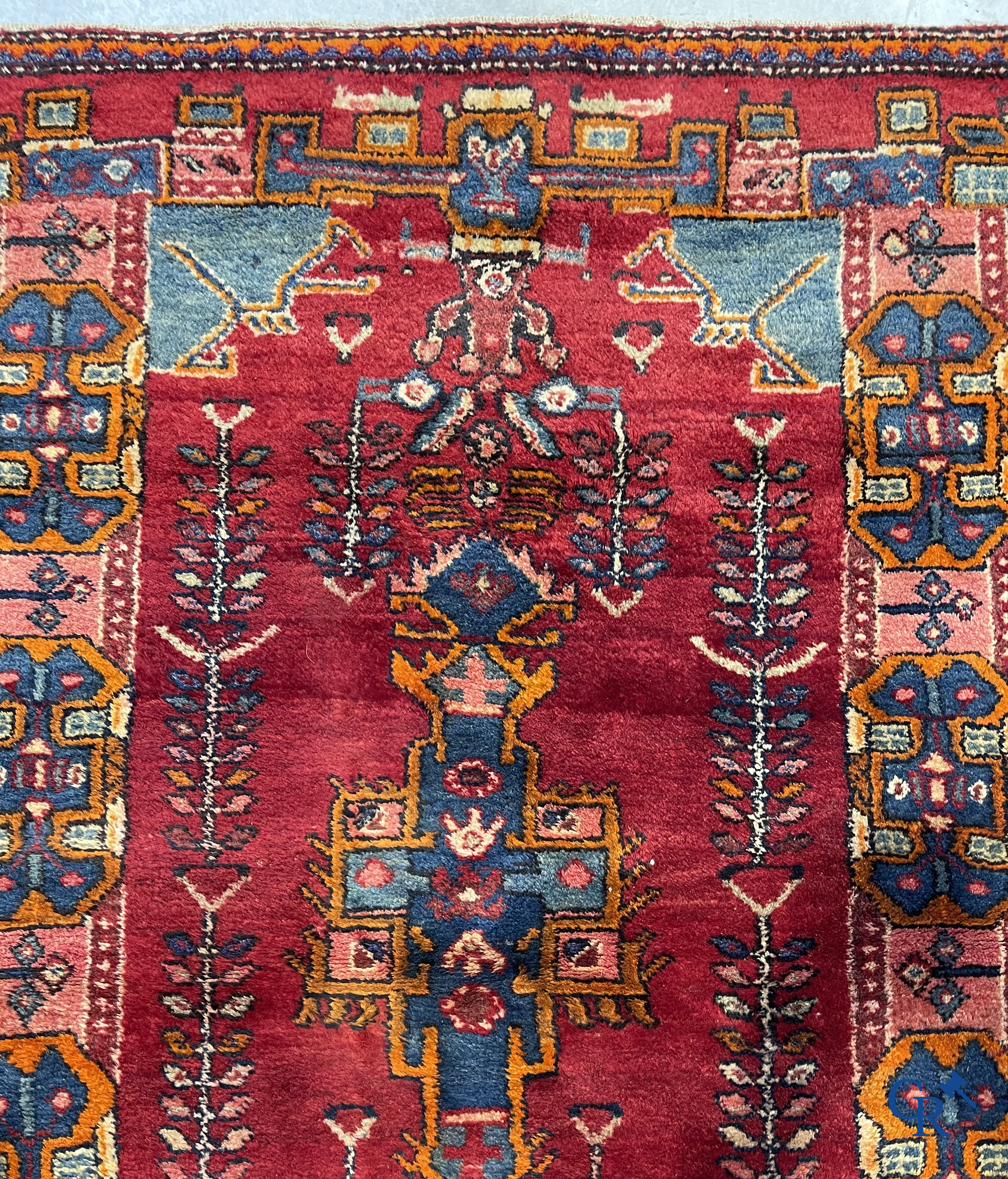 Oriental carpets. Antique hand-knotted Persian carpet in wool.
