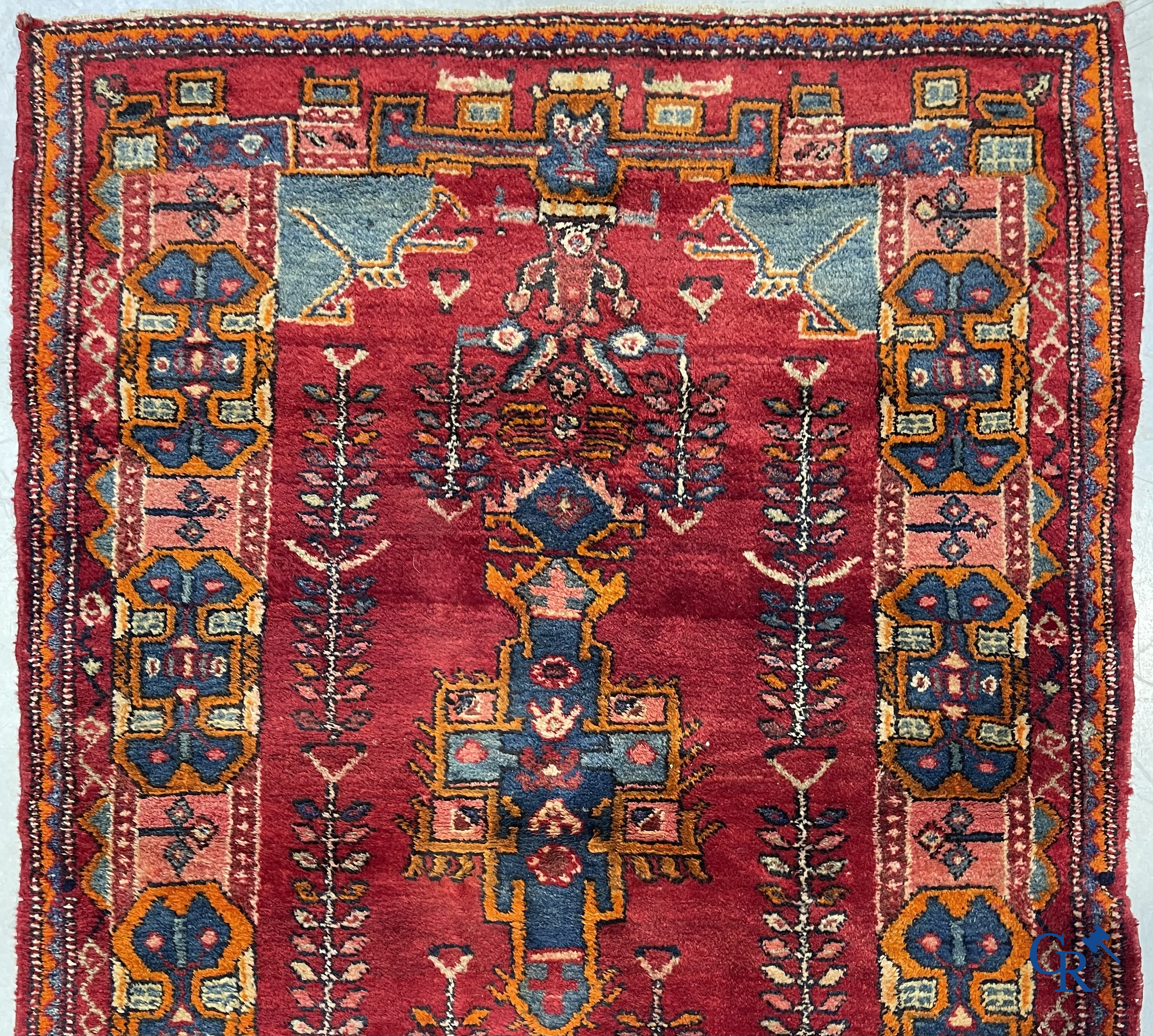 Oriental carpets. Antique hand-knotted Persian carpet in wool.