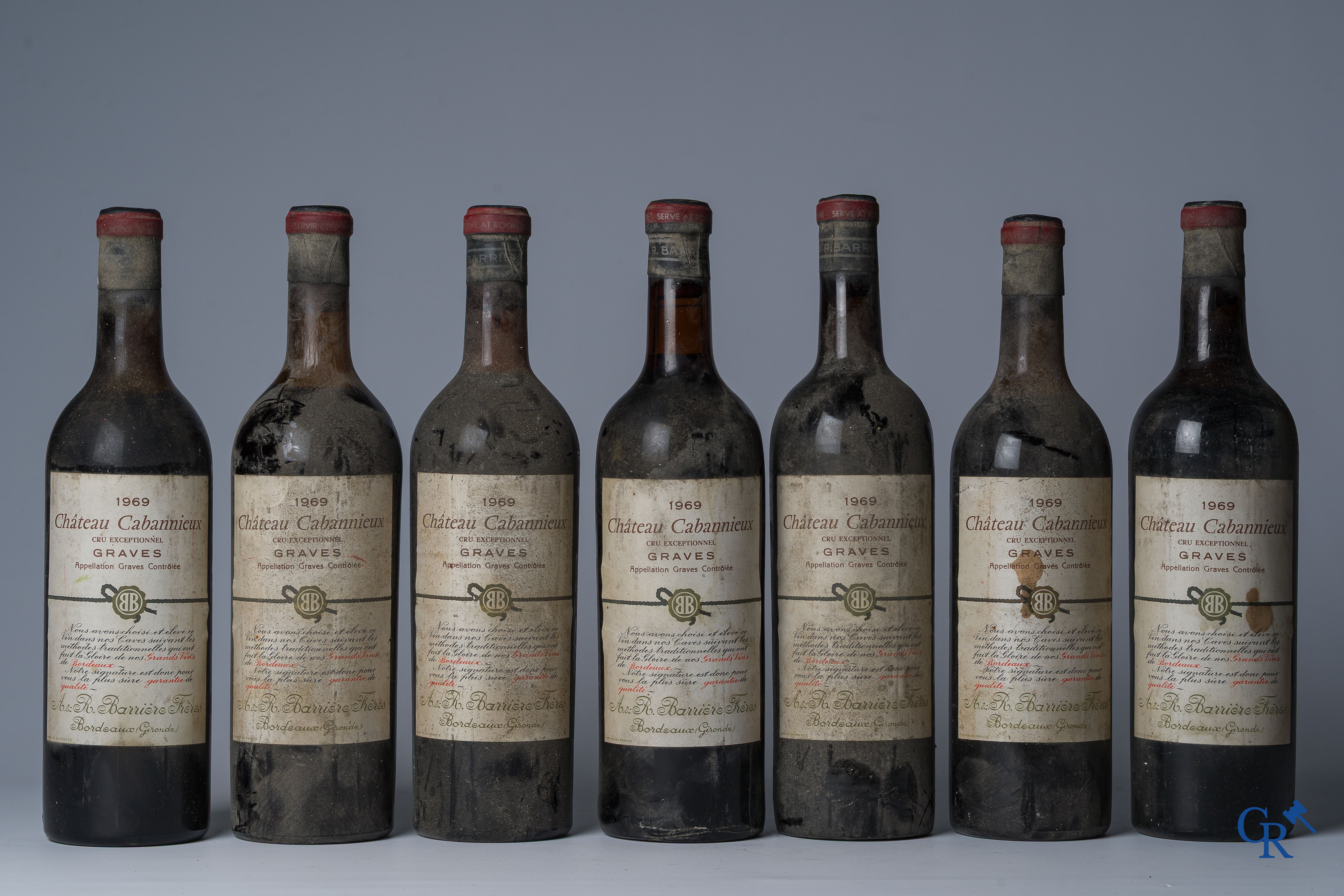 Wijnen. Château Cabannieux 1969. Cru Exceptionnel, Graves. Bordeaux.