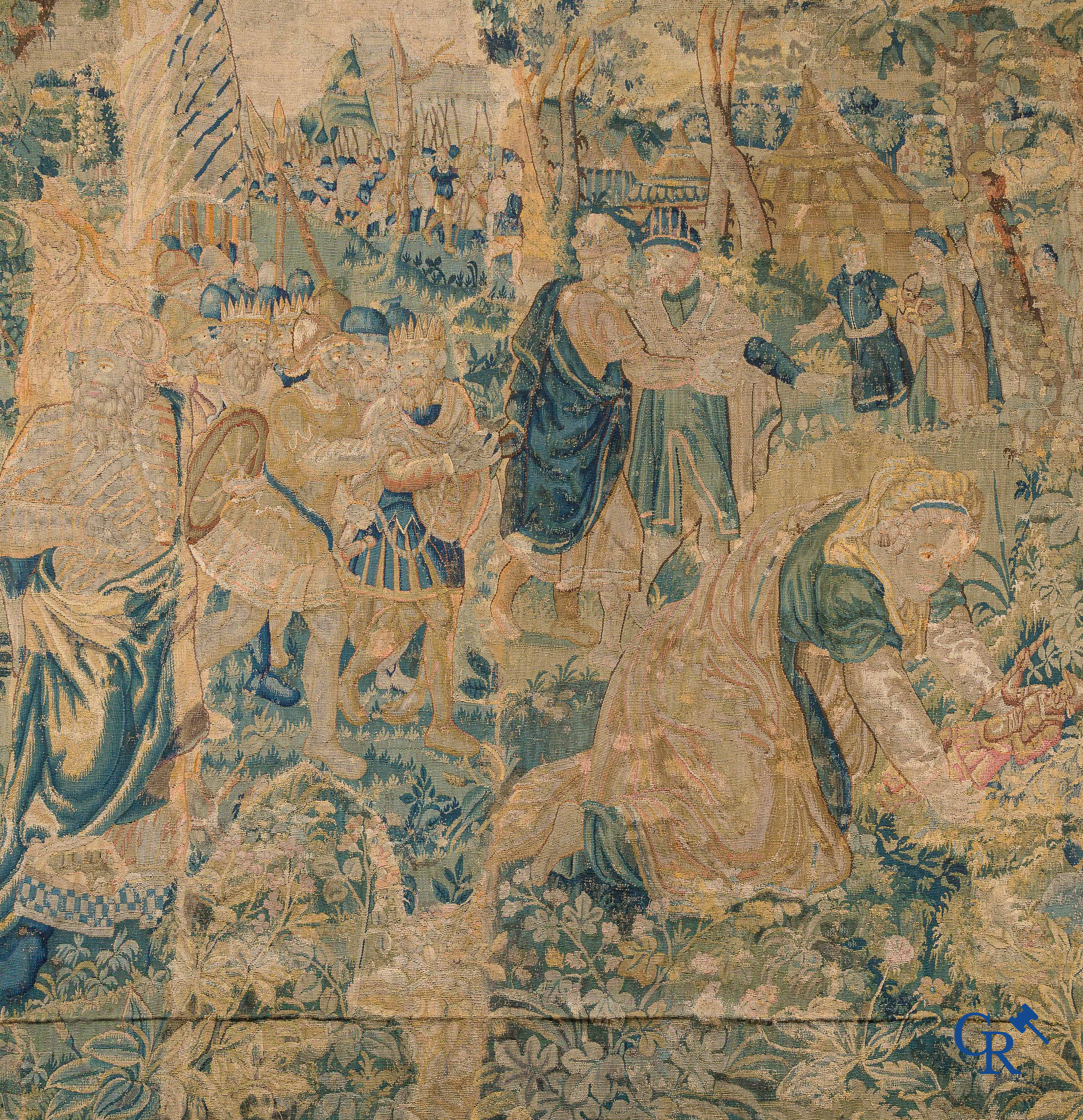 Groot wandtapijt of verdure. Vlaanderen, circa 1700.