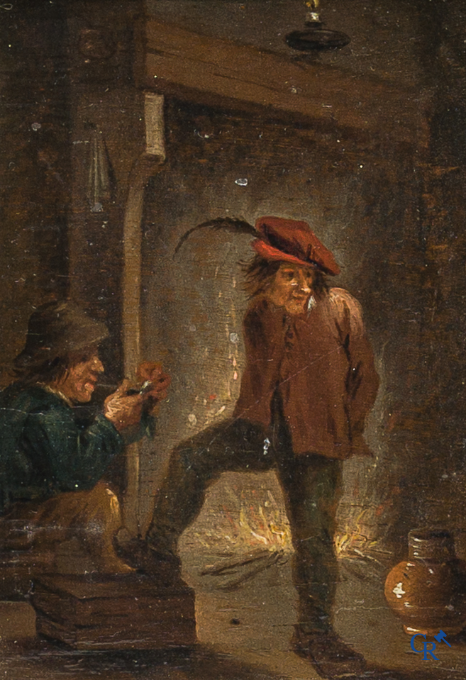 Matheus van Helmont (1623-1679) (Naar) Pendant, olie op paneel.