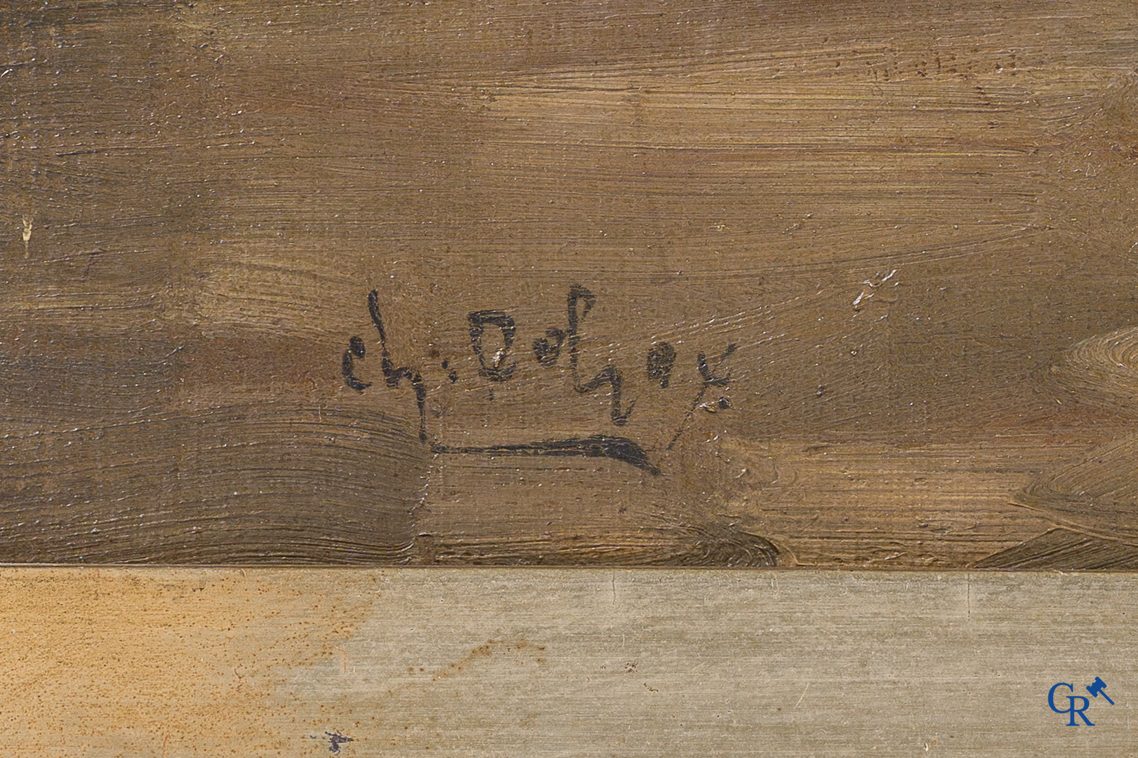 Charles Dehoy (1872-1940) "l'Egyptienne" Olie op doek, Linksonder gesigneerd.