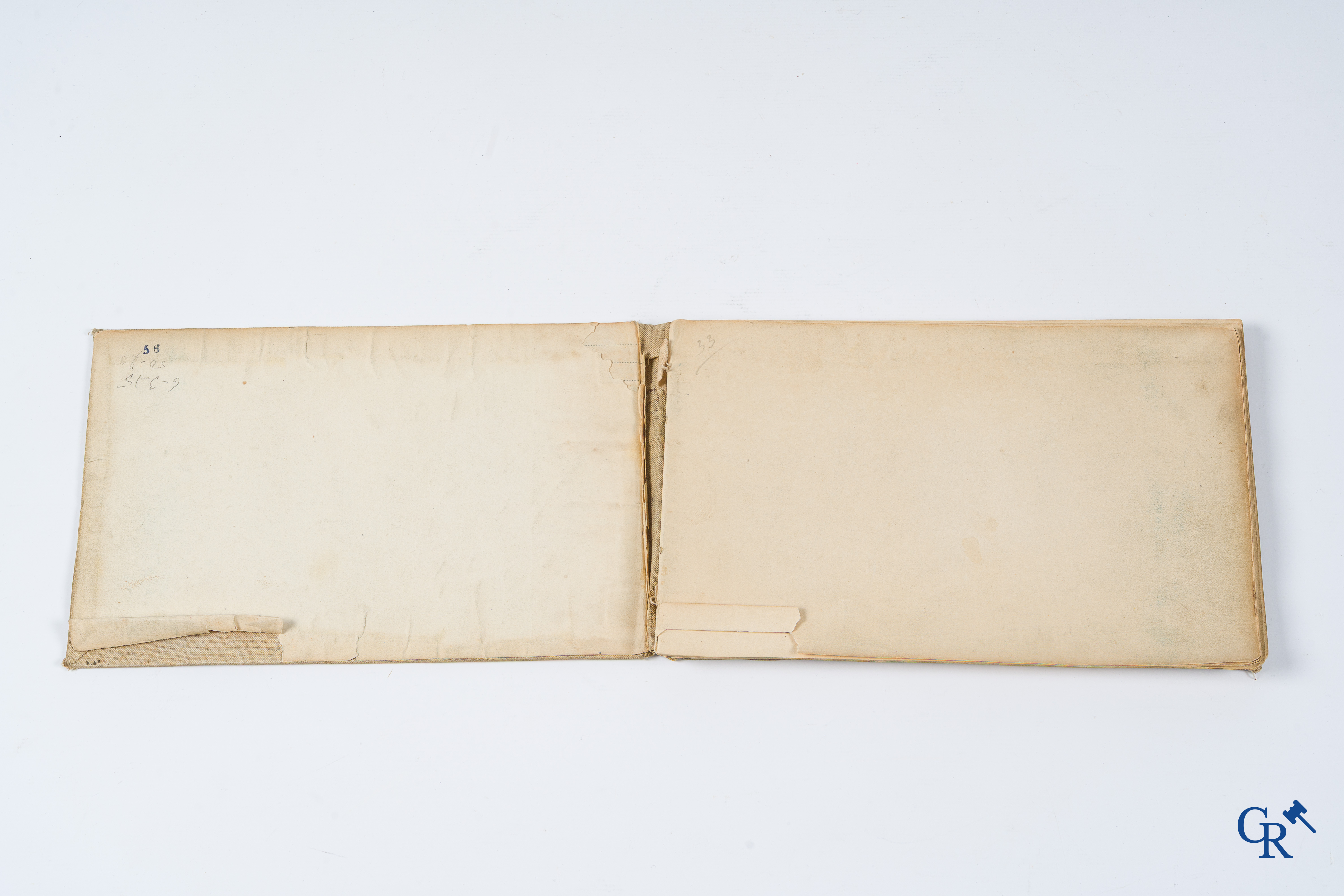 Louis Raemaekers. Schetsenboek gesigneerd Albert Collas en geadresseerd aan Harry Perry Robinson.