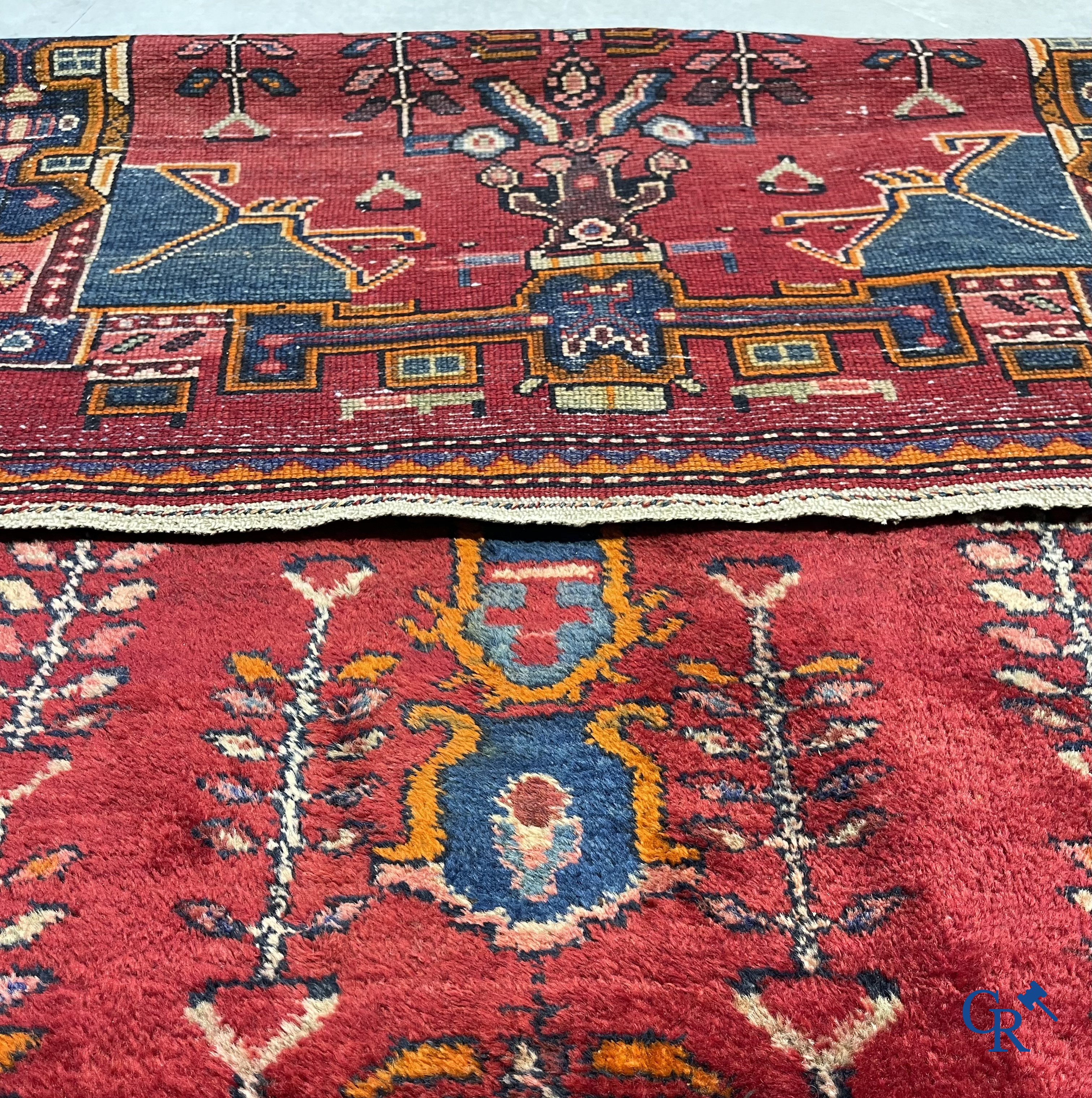 Oriental carpets. Antique hand-knotted Persian carpet in wool.