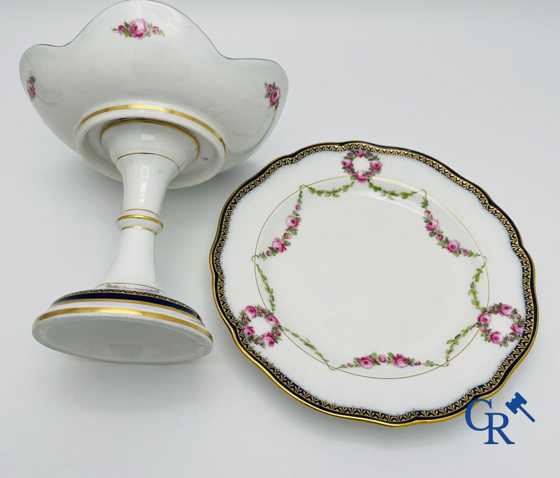 Meissen: tête à tête style LXVI en porcelaine de Meissen.