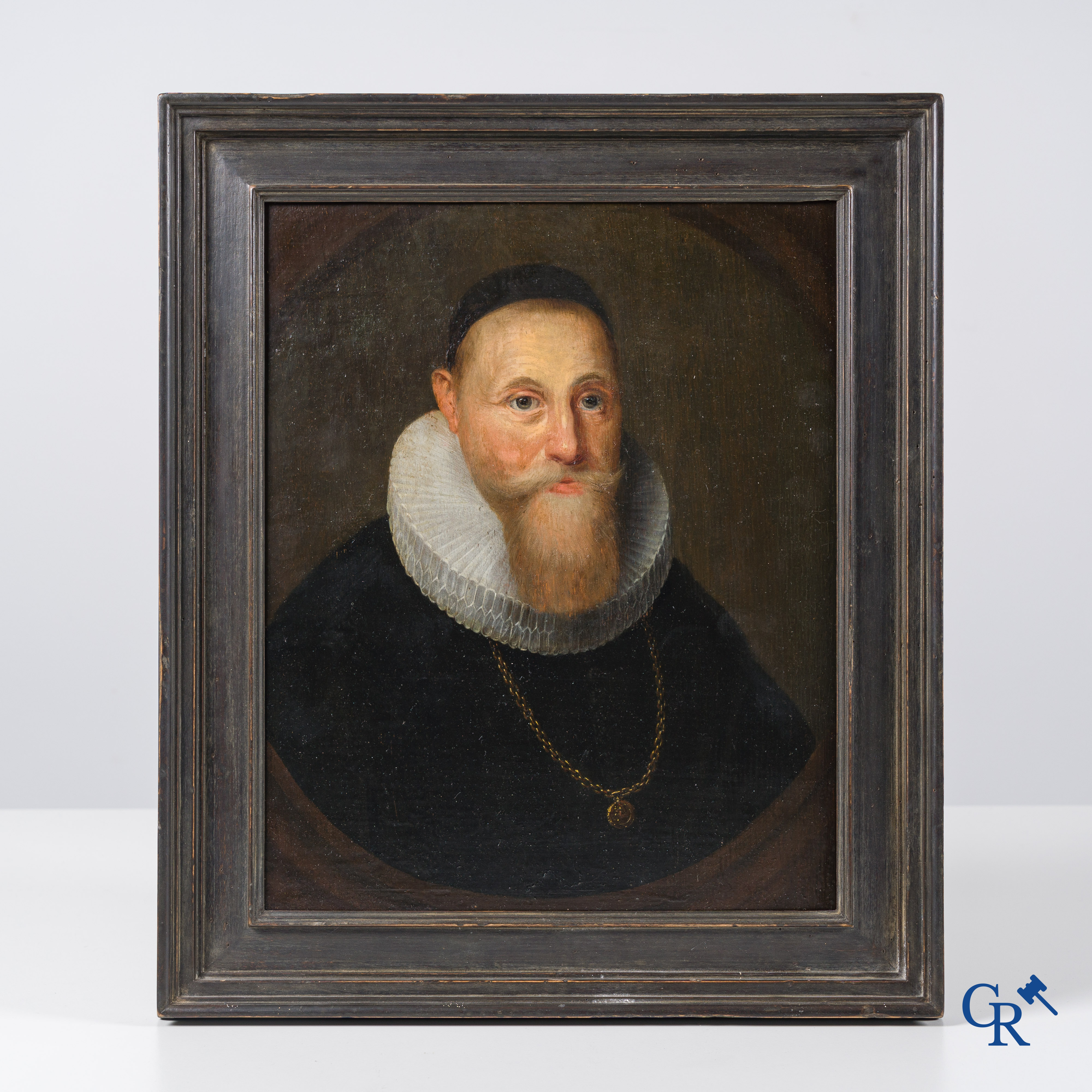 Schilderij, 17e eeuw. Portret van Johann Heinrich Alting (1583-1644), hoogleraar in de theologie te Groningen.