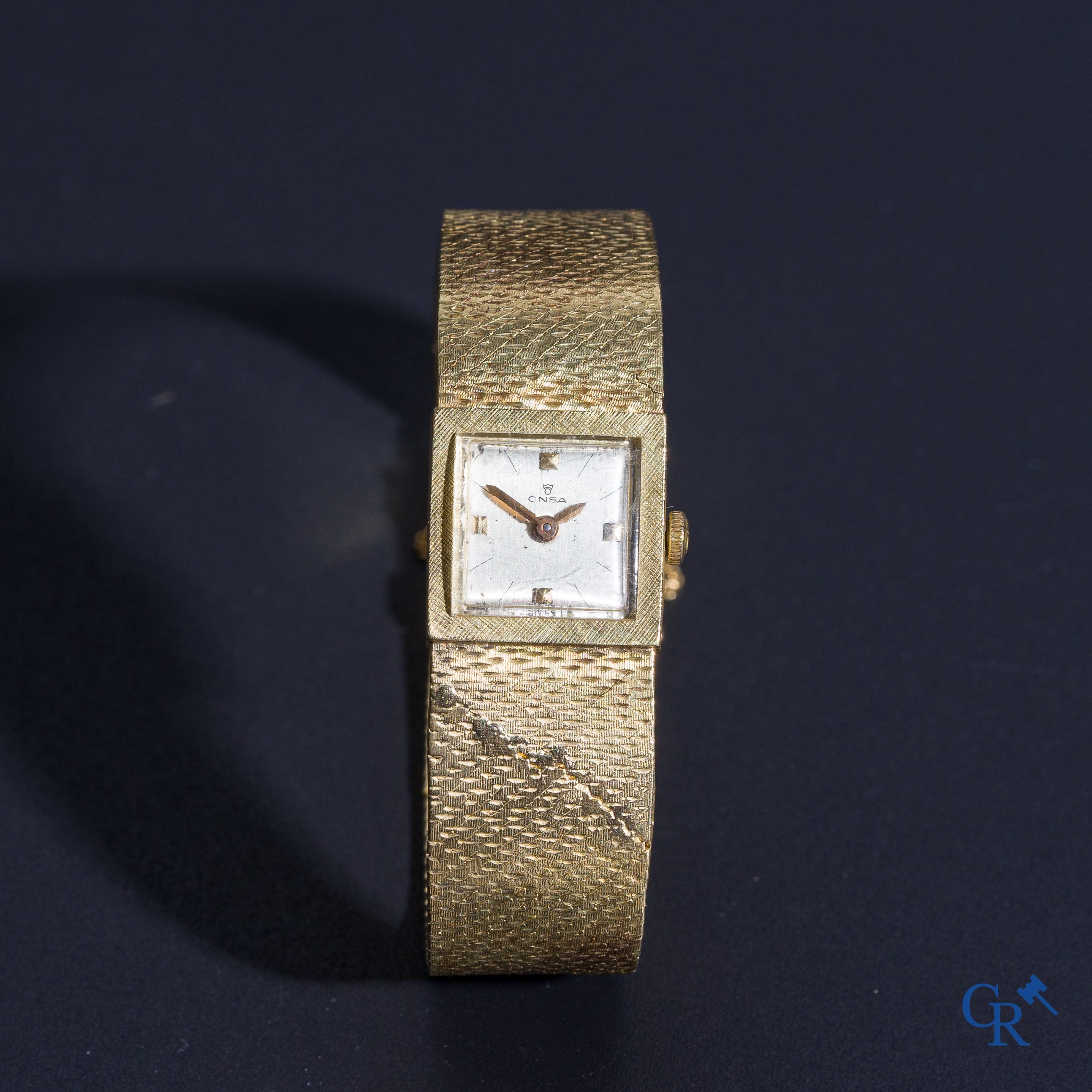 Jewellery, Onsa, ladies wristwatch in yellow gold 18K (750°/00).