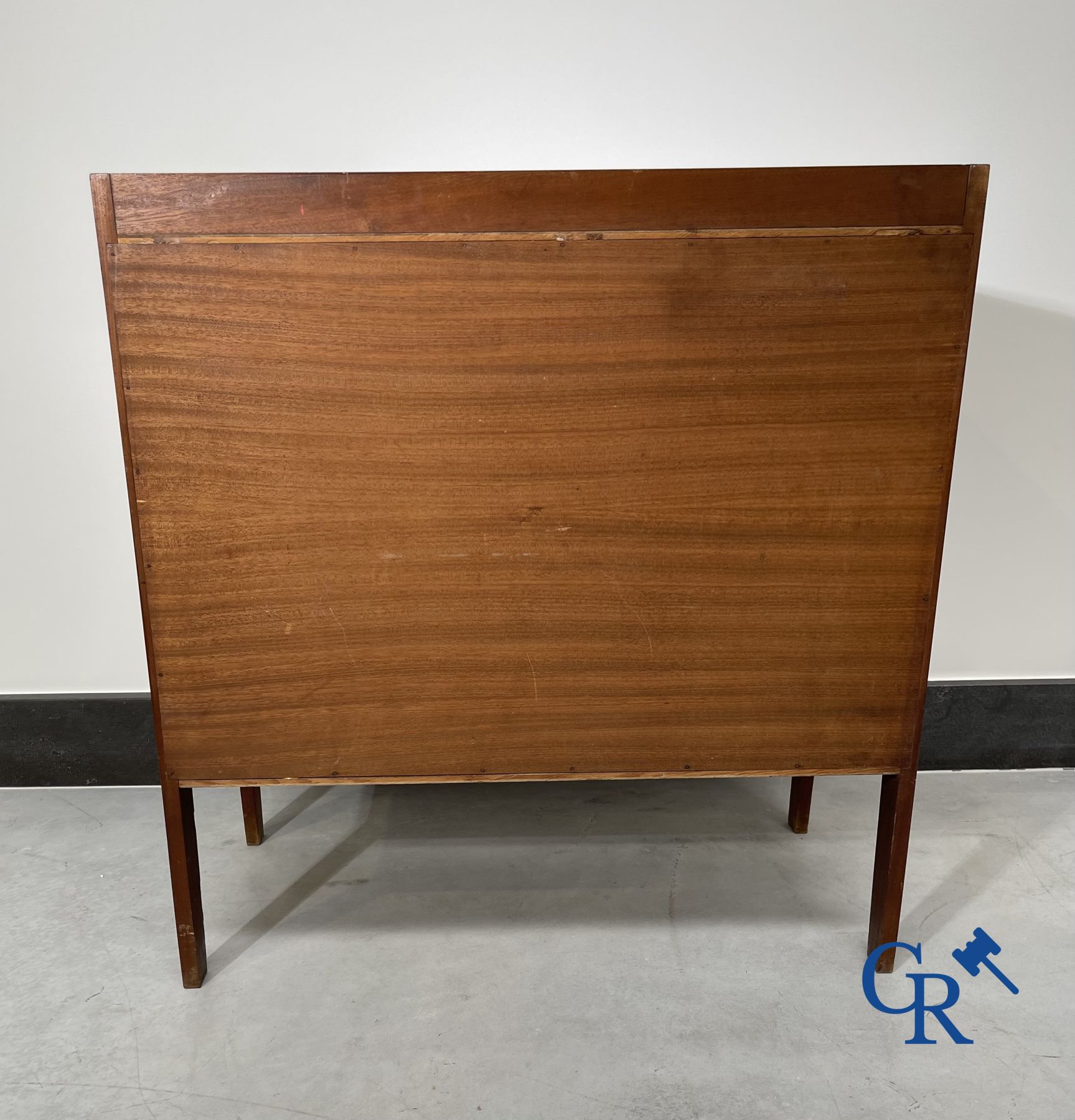 Design: 1950s - 60 bar furniture in exotic wood with paintwork.