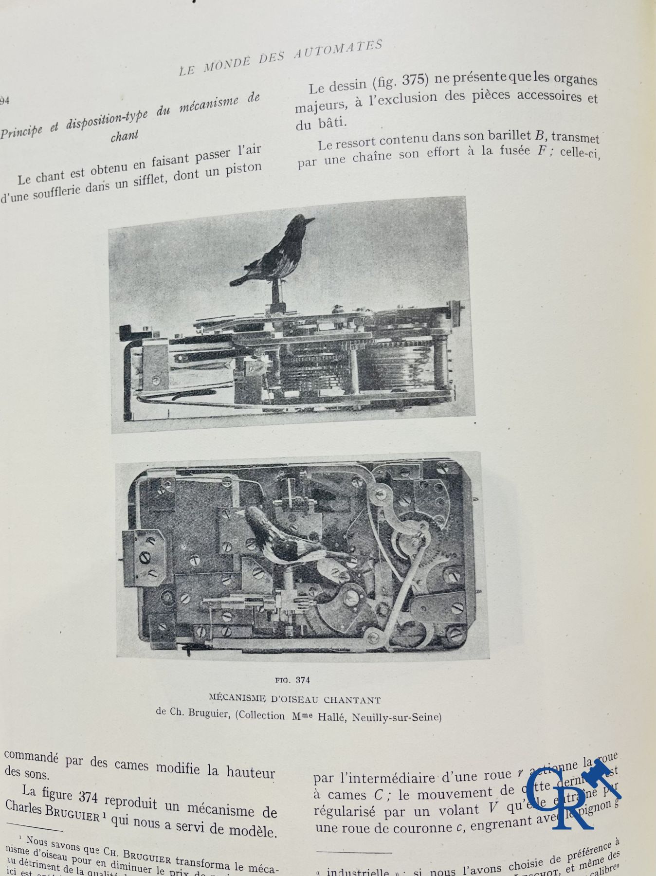 Automaten. Zeldzame uitgave van "Le monde des automates." Alfred Chapuis et Edouard Gélis. Paris 1928.