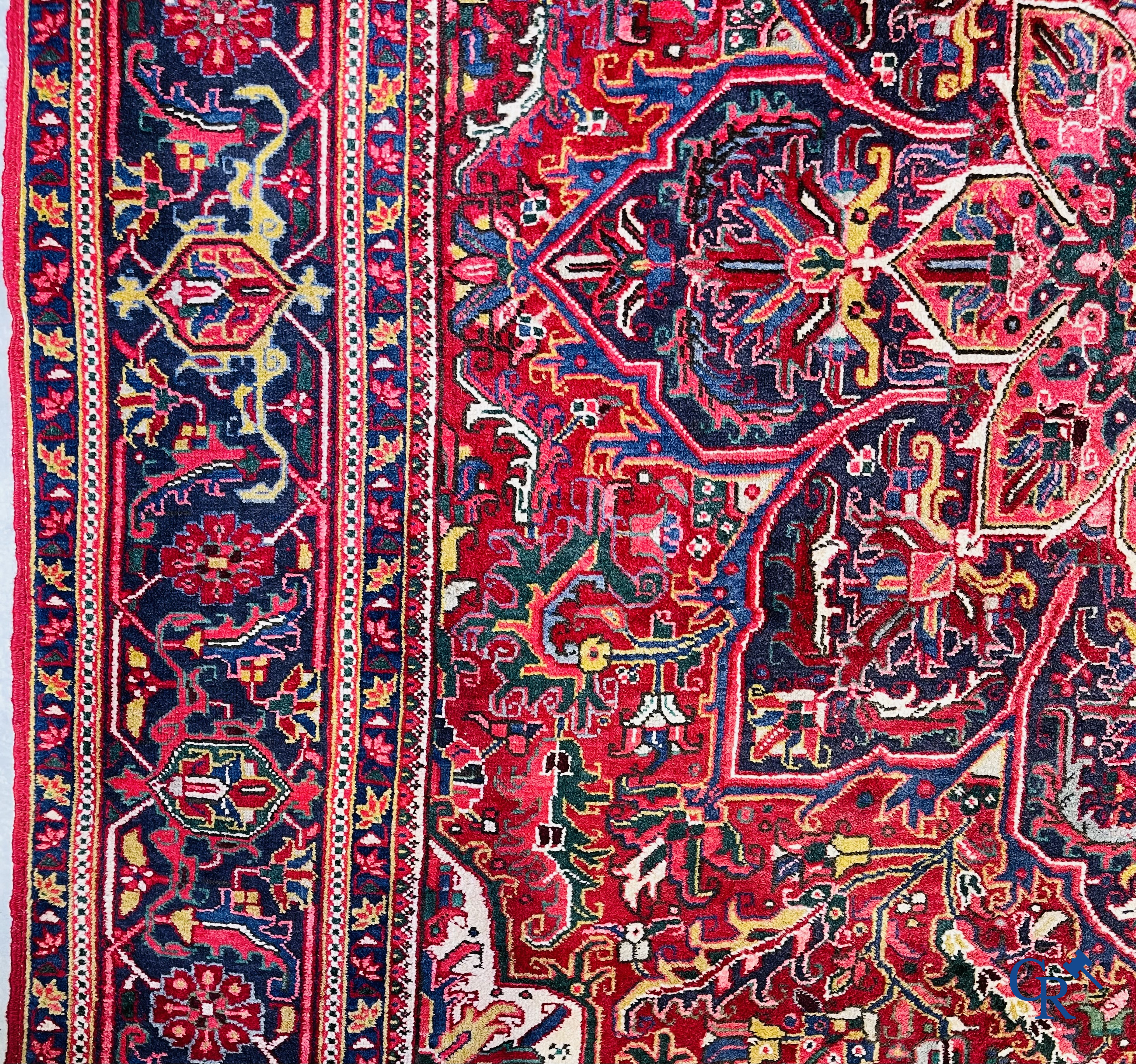 Tapis d'orient: Iran, un grand tapis persan noué à la main. Kashan.