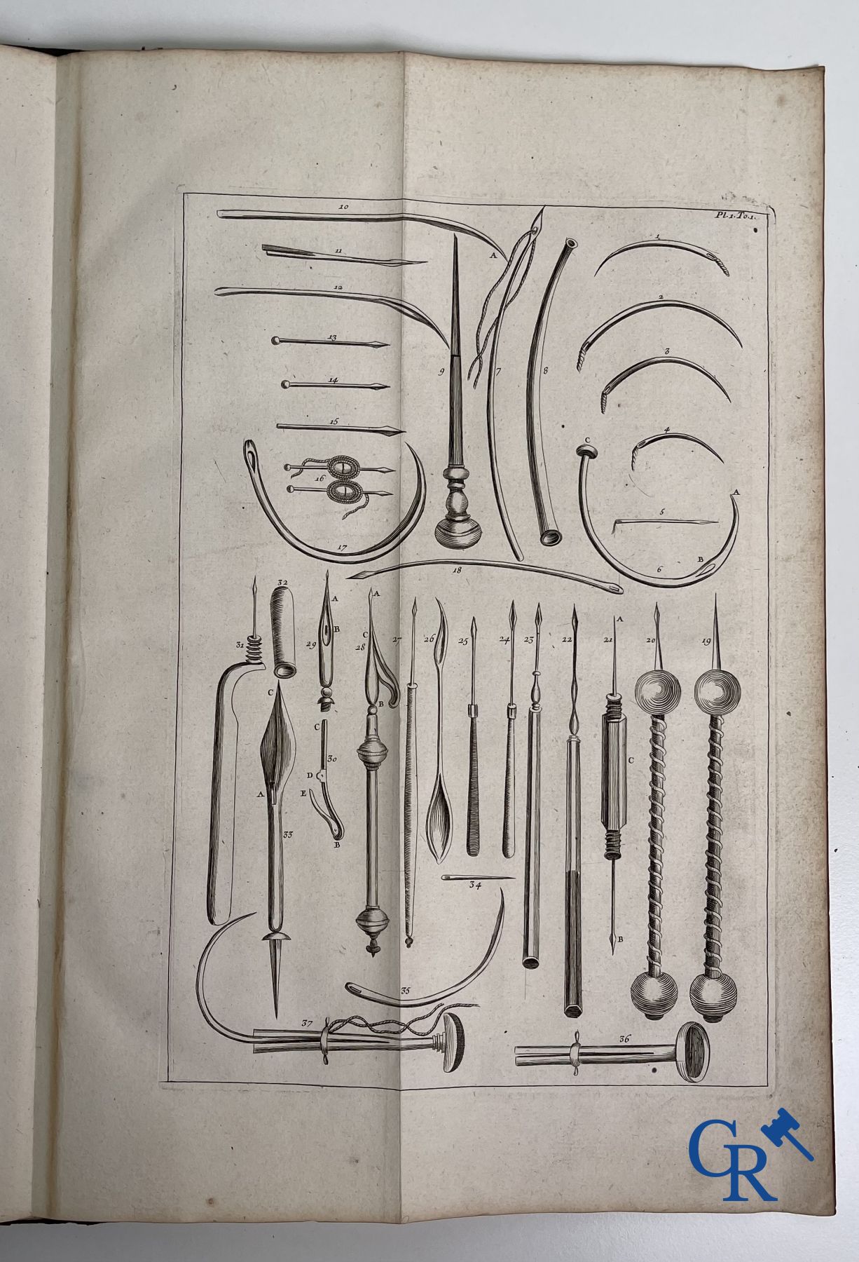 Oude boekdrukken: Dictionnaire Universel de Medecine, Robert James. 6 volumes, Paris 1746-1748.