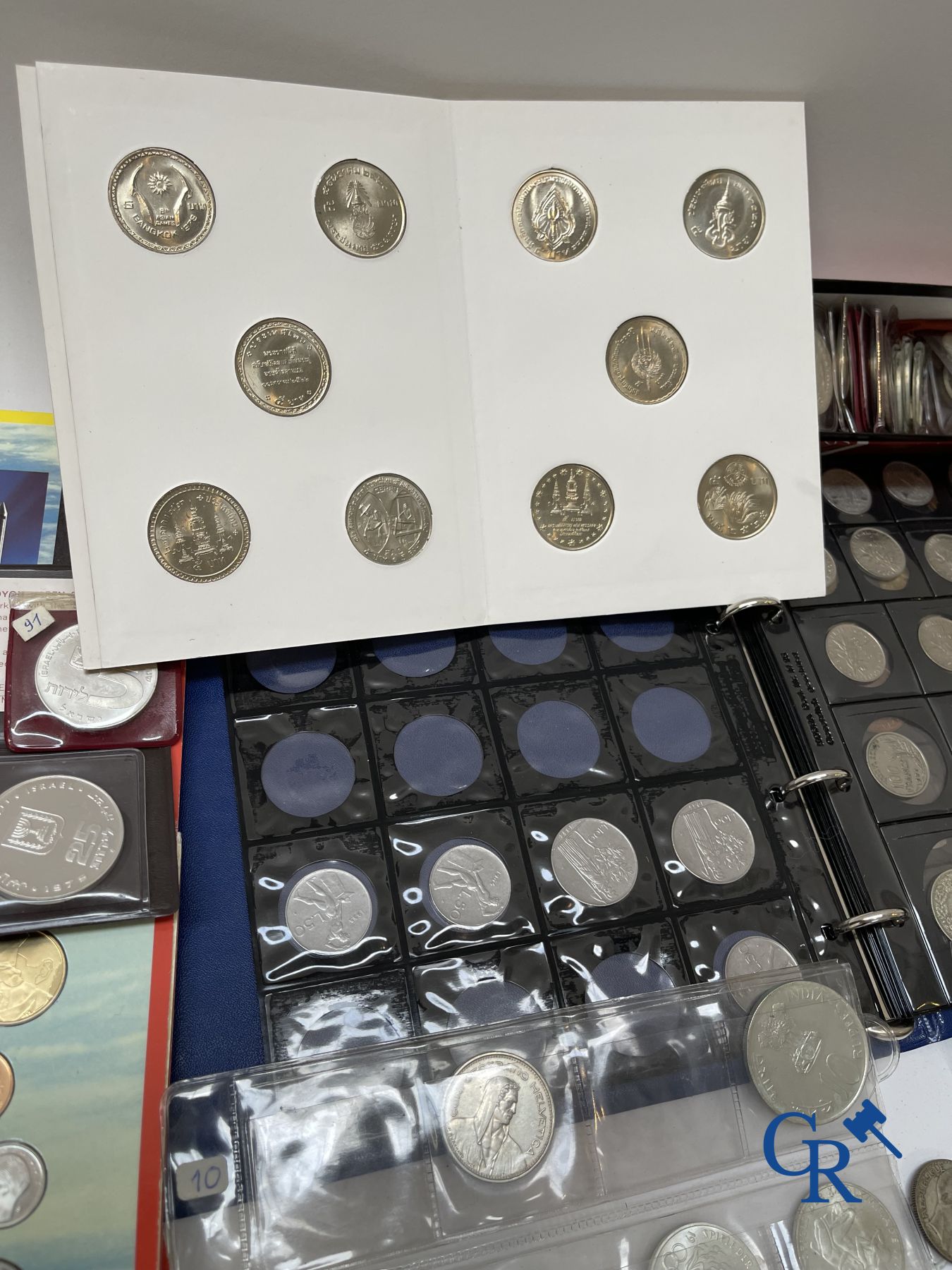 Coins: Large lot of various coins in silver, copper and nickel.