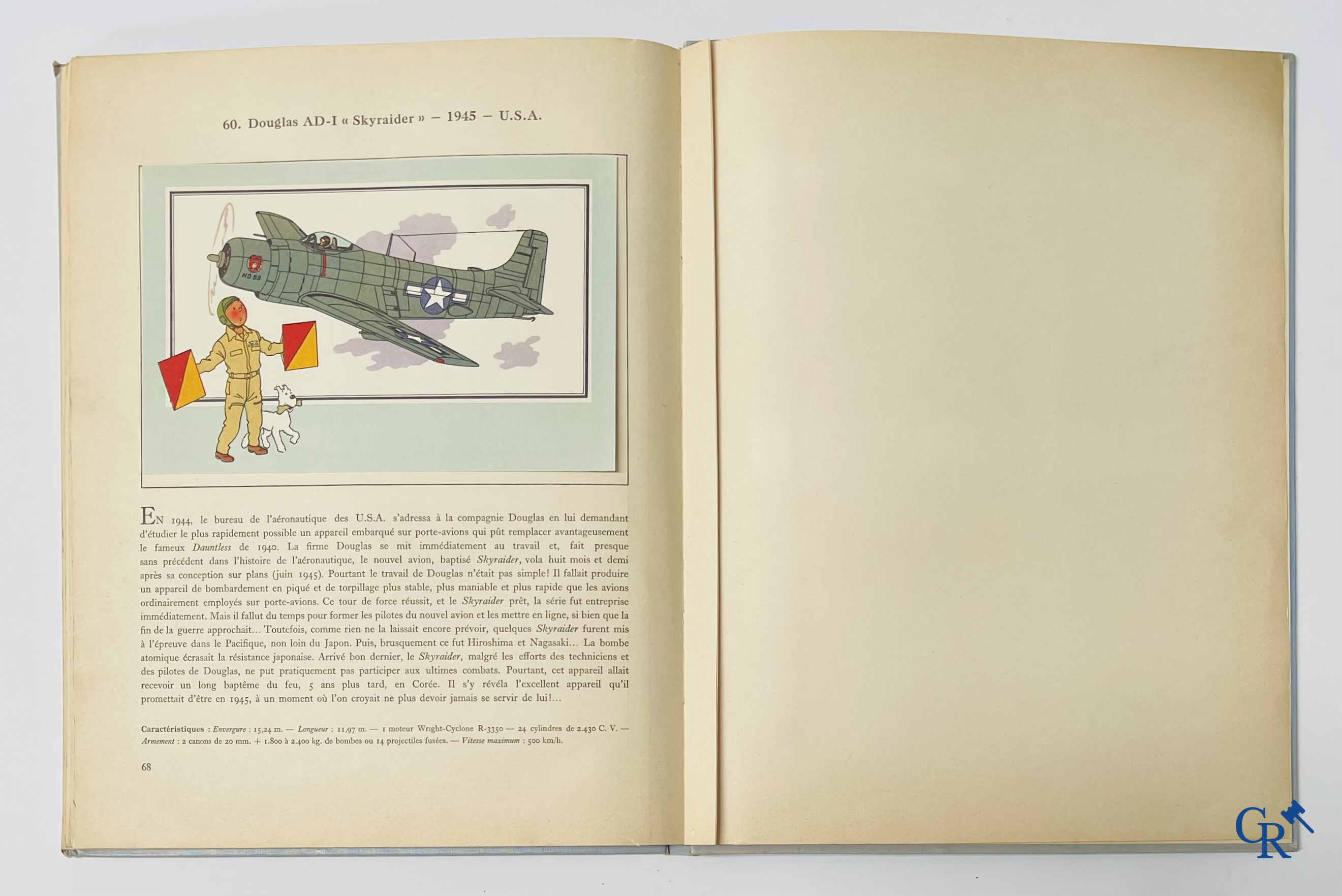 Hergé, L'Aviation Guerre 1939-1945. Collection Voir et Savoir. Copyright 1953. Lombard Brussel.