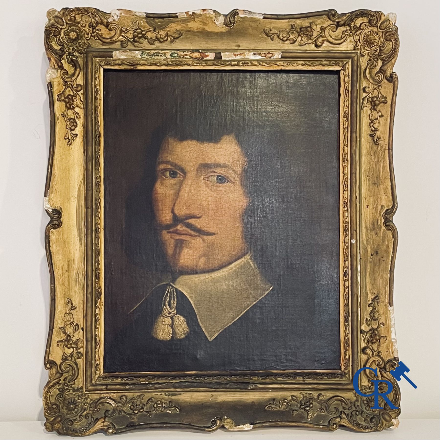 Painting: 17th century portrait painting of a nobleman.