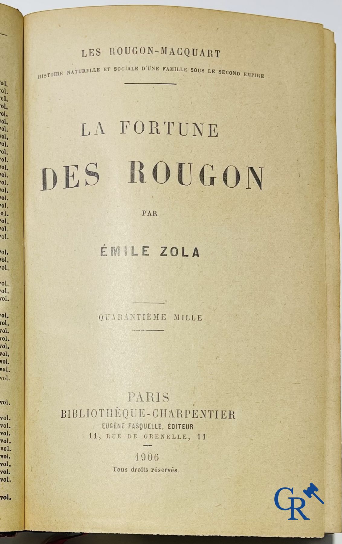 Books: Emile Zola, collection of works edition, Eugène Fasquelle. 47 volumes.