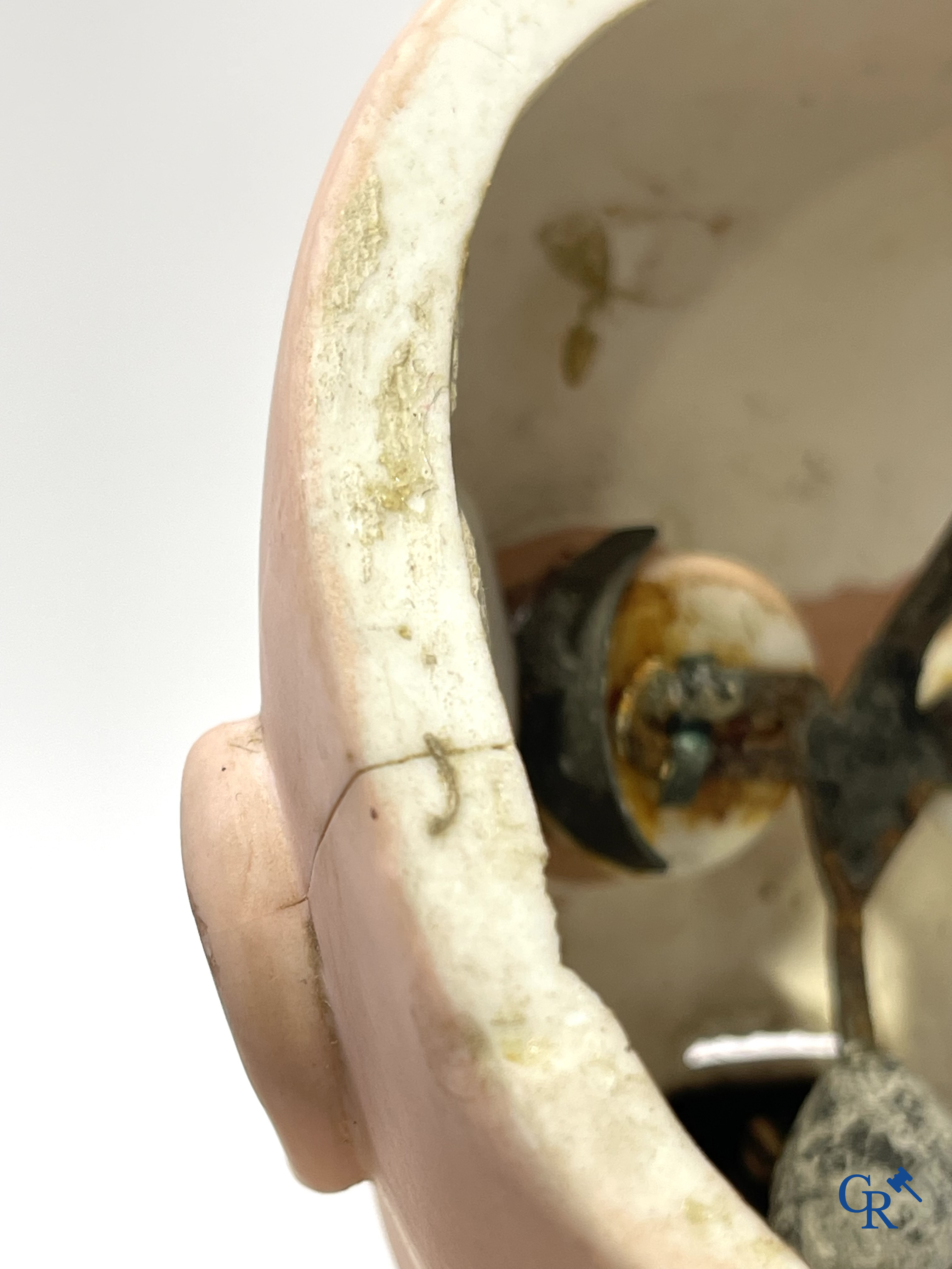 Oud speelgoed, Jumeau, pop met porseleinen hoofd gemerkt Tête Jumeau Déposé, n°10.