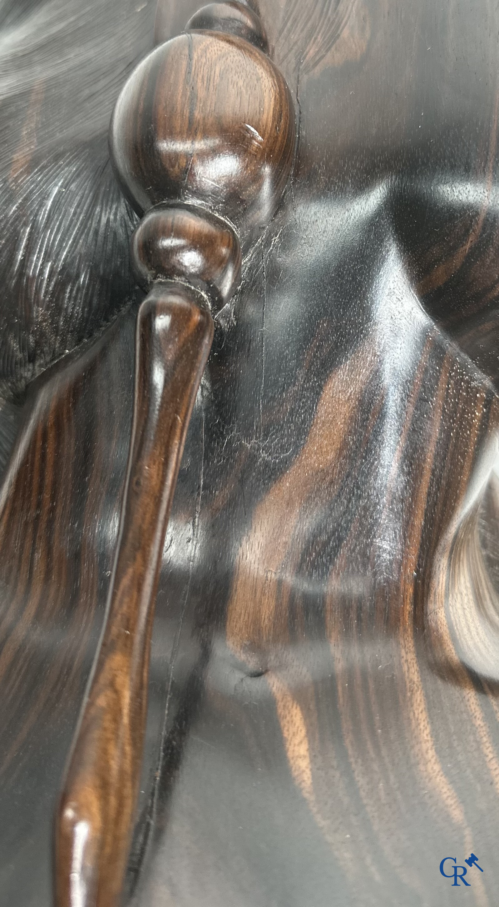 Indonesia: Imposing sculpture in exotic hardwood from a Javanese beauty.