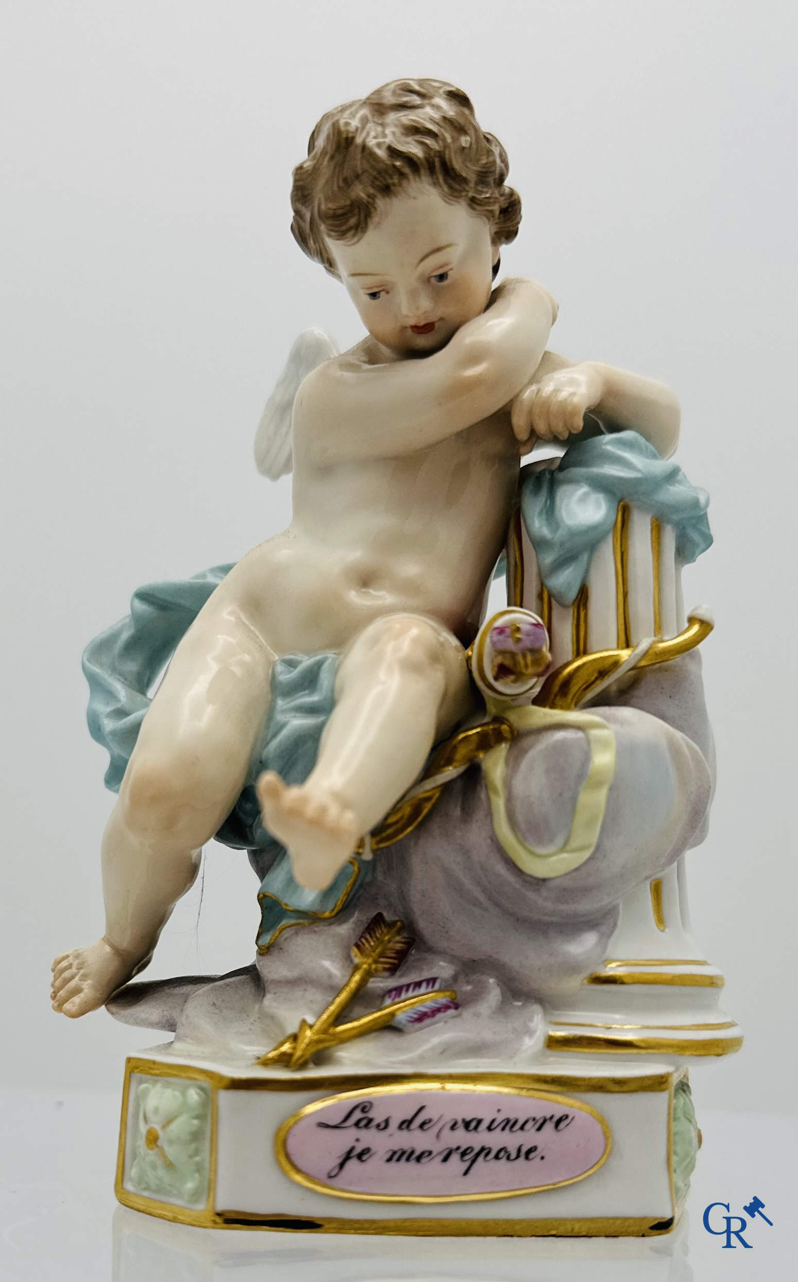 Meissen: Paar figuren in Meissen porselein.