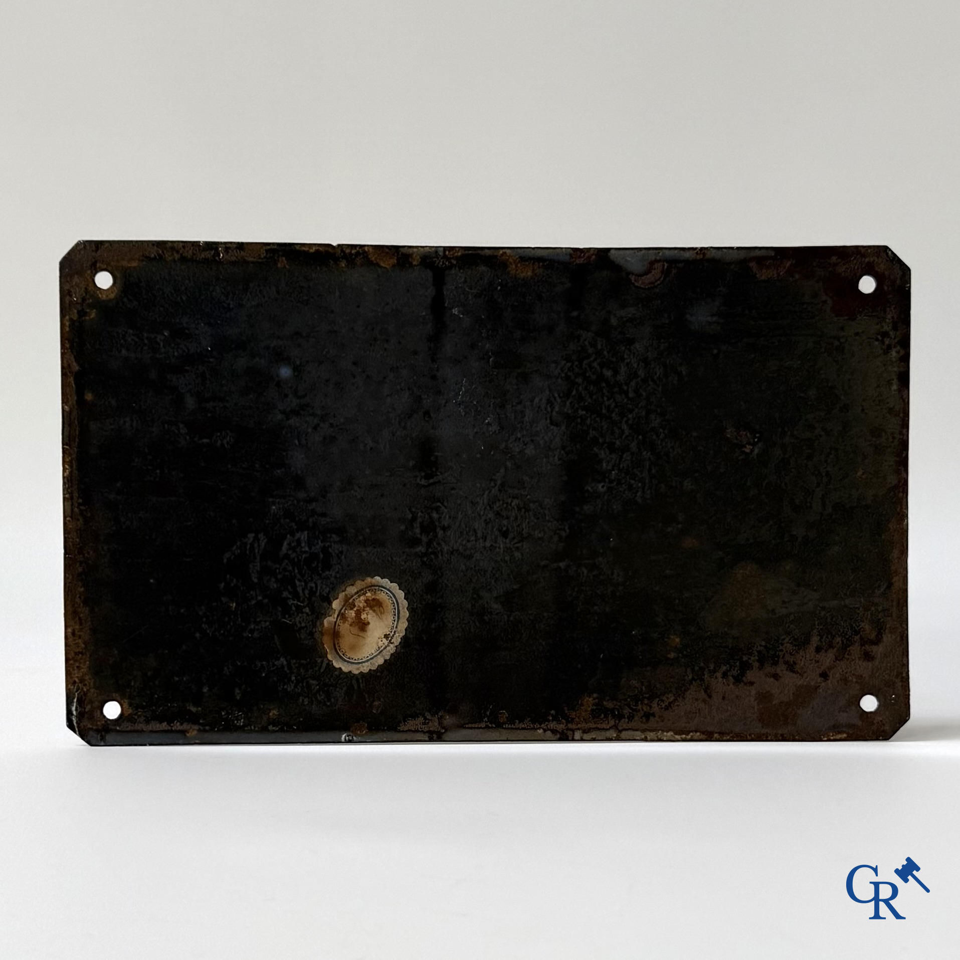 Emaillebord "Plaques émaillées en tous genres sur commande". 20-30'er jaren.