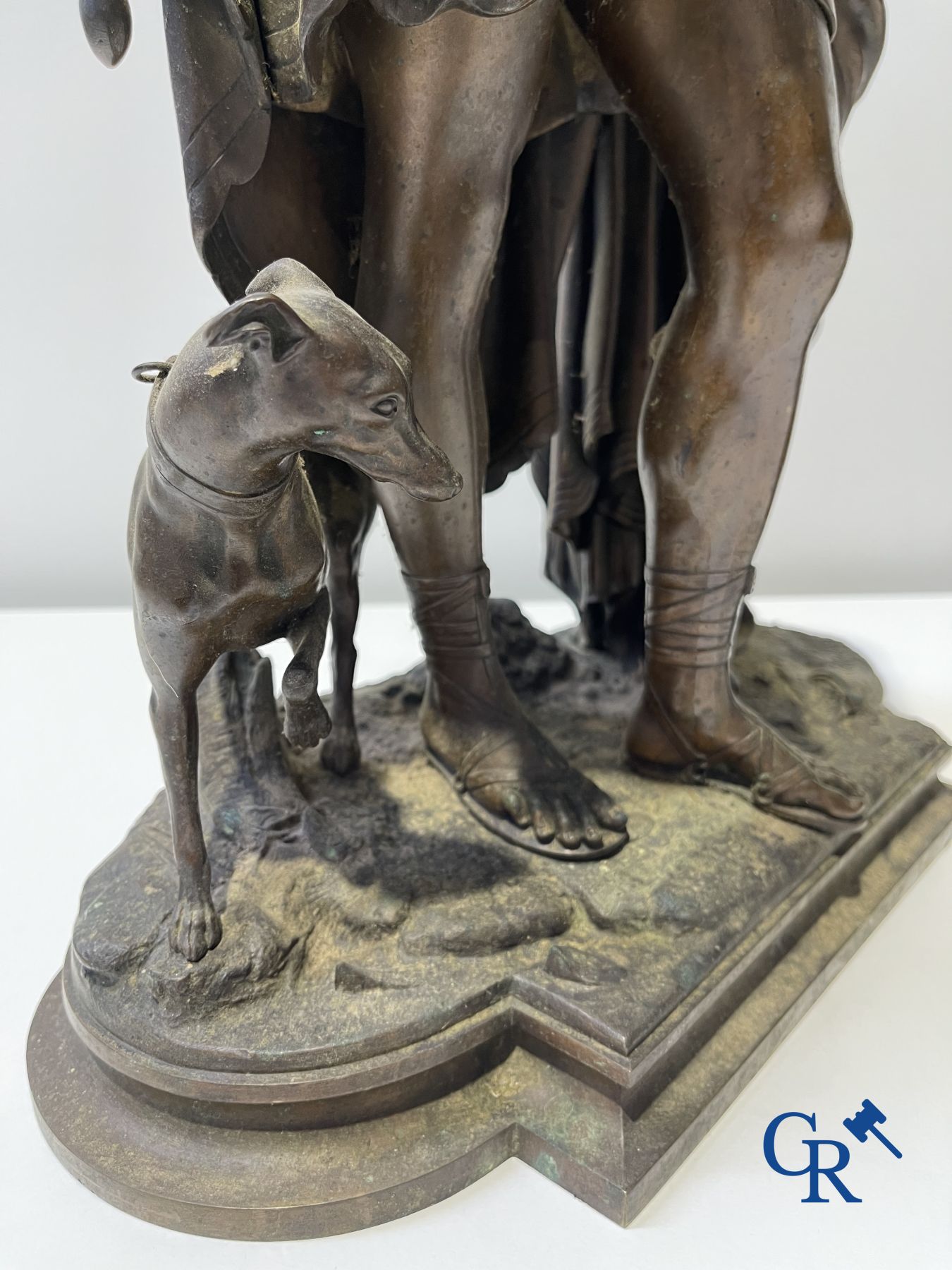 2 Bronze sculptures. Leon Grégoire and Leon Pilet "Allégorie de la fidélité". 19th century.