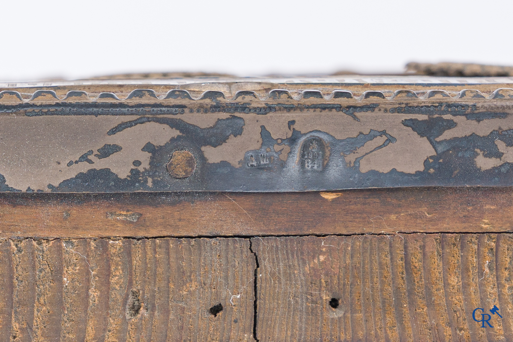 Russisch werk. De geboorte van Jezus. Grote Russische icoon met zilver oklad. Zilvergehalte 84 en gedateerd 1883.