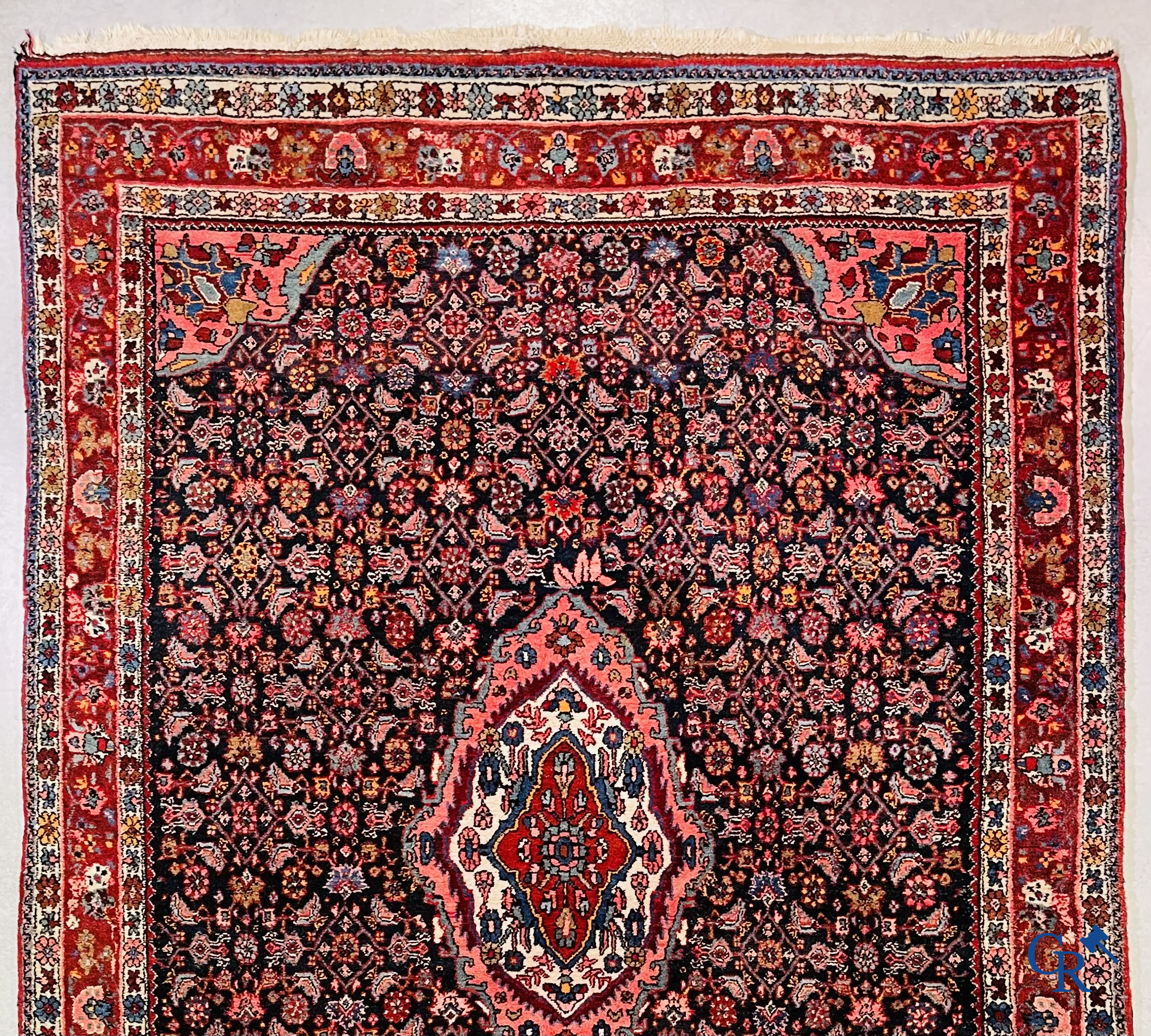 Oriental carpets. Bidjar, Iran. Hand-knotted Persian carpet.