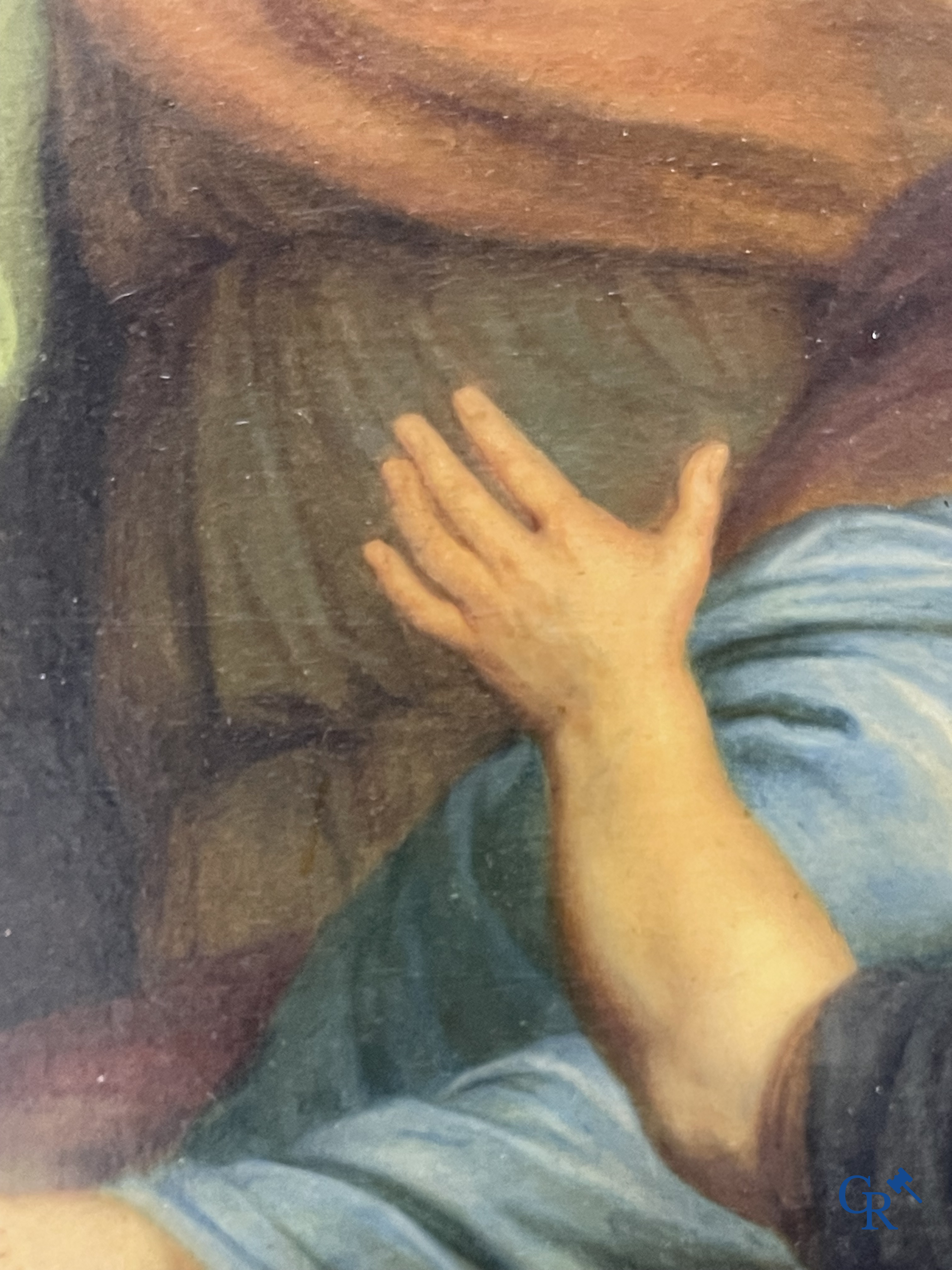 Andries Cornelis Lens (1739-1822) Olie op doek. Schilderij in de typische neoklassieke stijl.