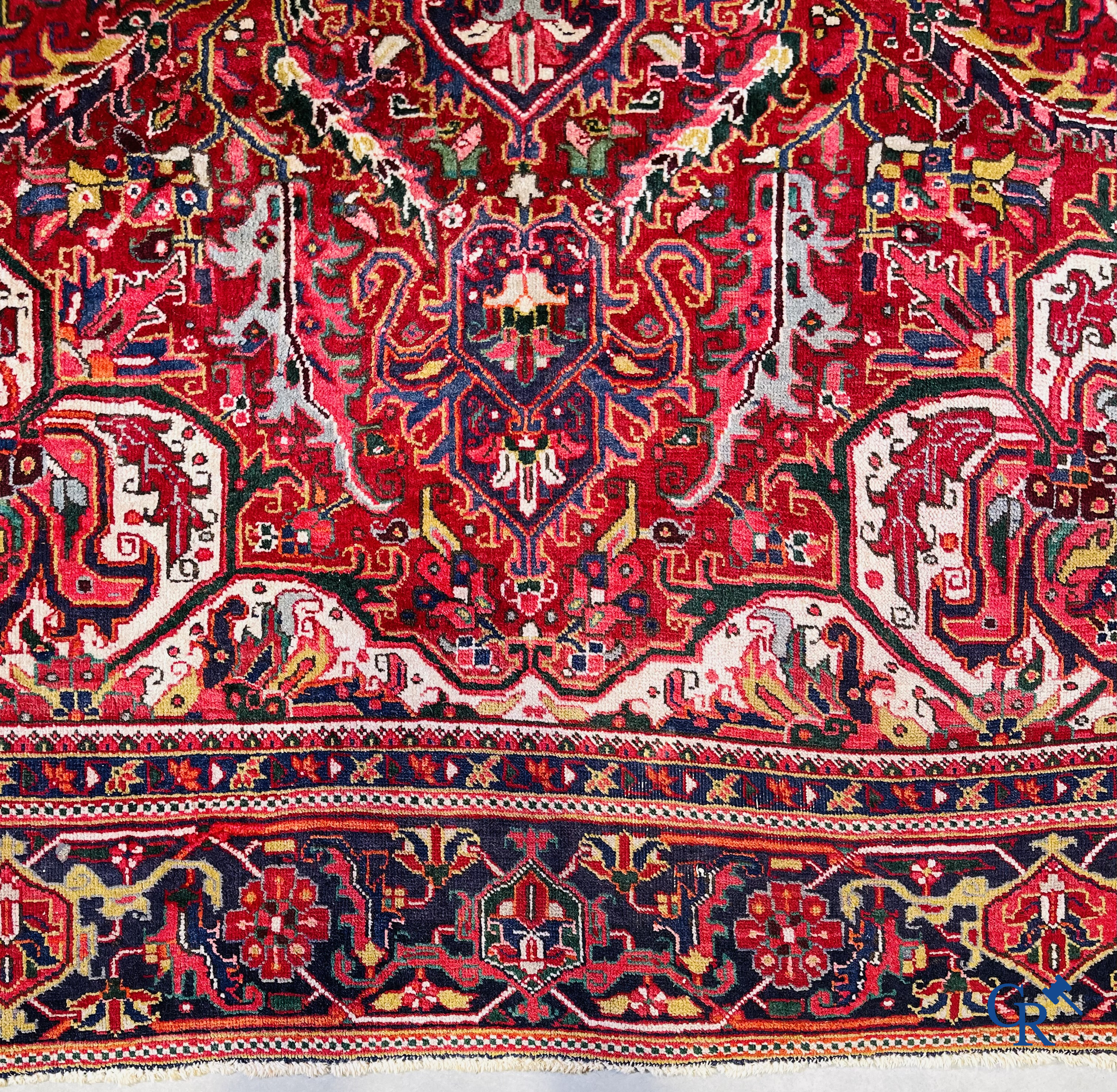 Oriental carpets: Iran, a large hand-knotted Persian carpet. Kashan.