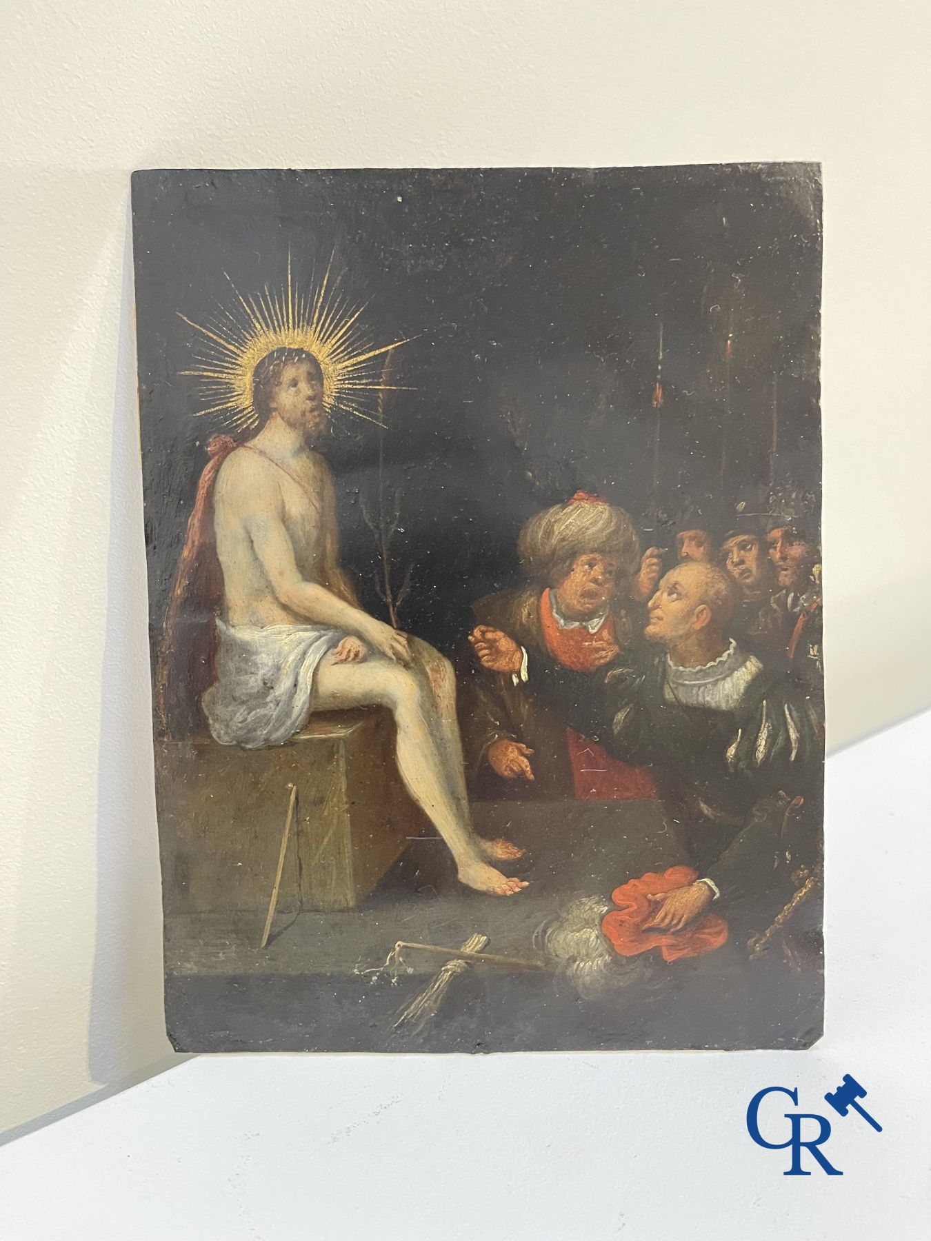 Painting: Antwerp, 16th century. The mockery of Christ.