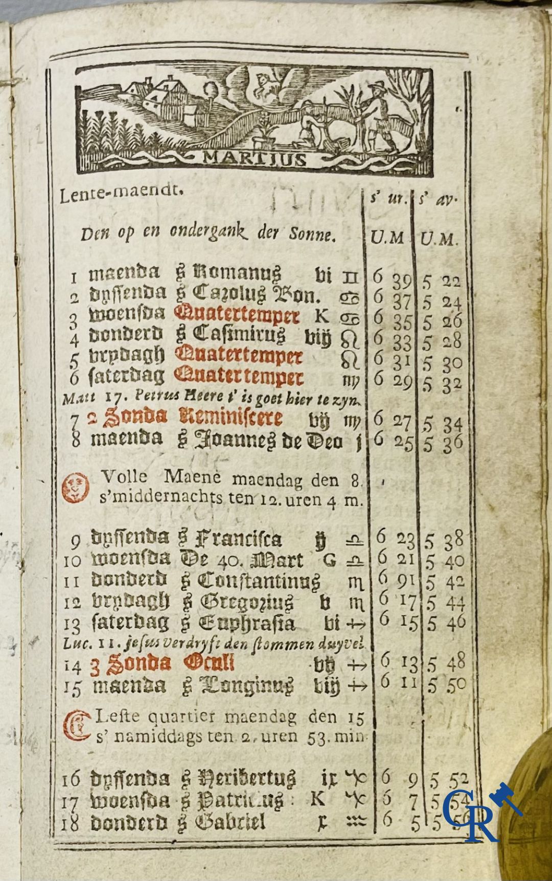 Livres anciens : Jan Van Raedersterre, Den nieuwen Vlaemschen comptoir Almanach. 1773 Petrus Joannes Vereecken.